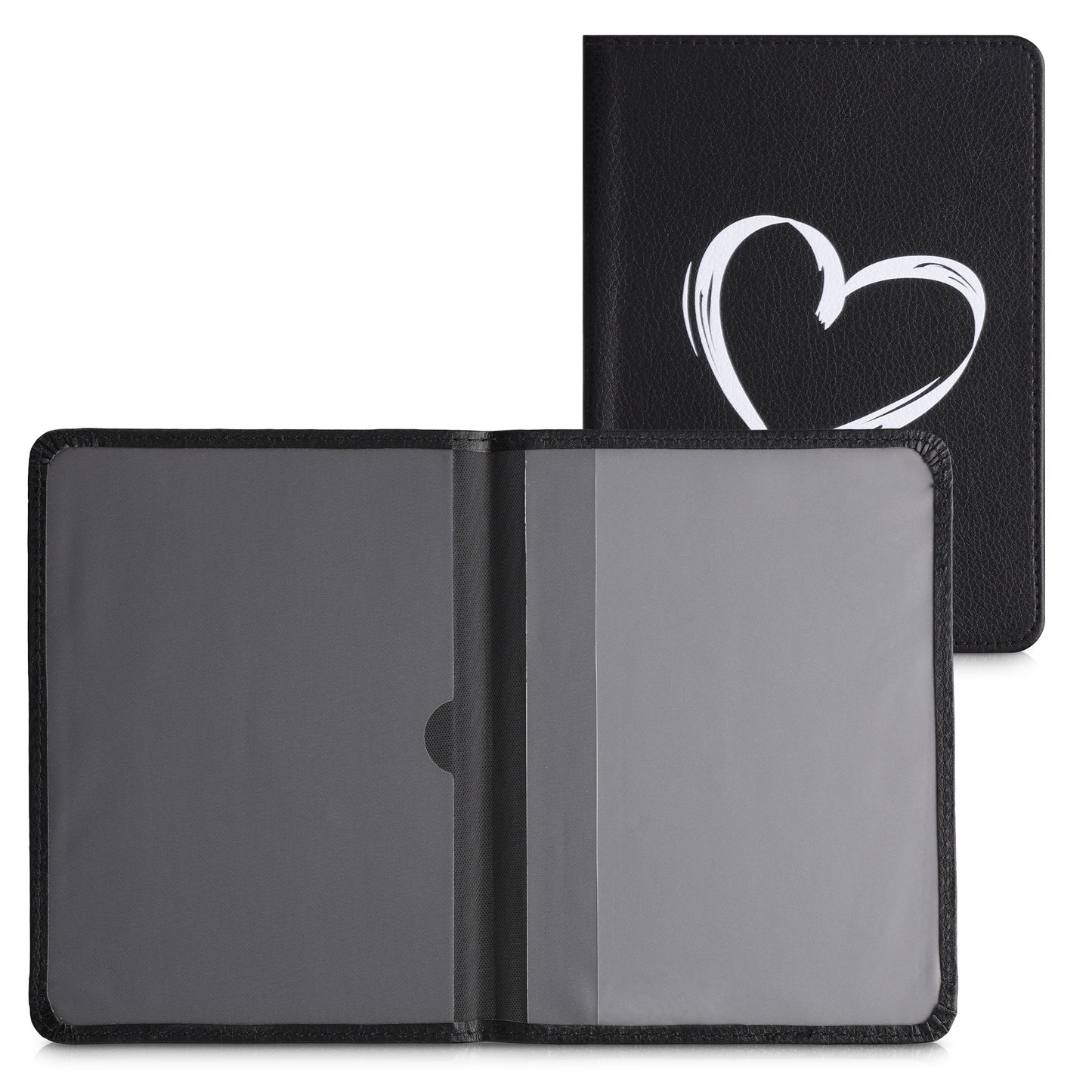 kwmobile Vehicle Registration Holder with Card Slots Faux Leather Case Italian Registration Document