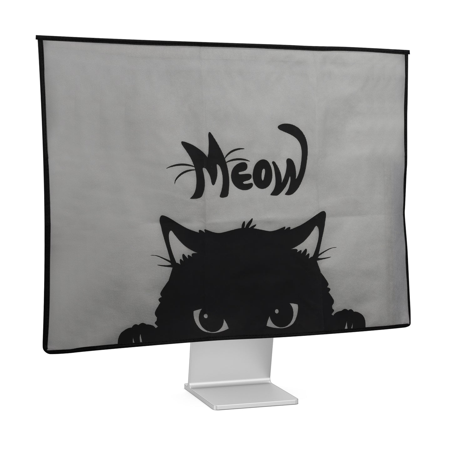 kwmobile Cover Compatible with 27-28" Monitor with 2 Pockets on Back Protective Sleeve