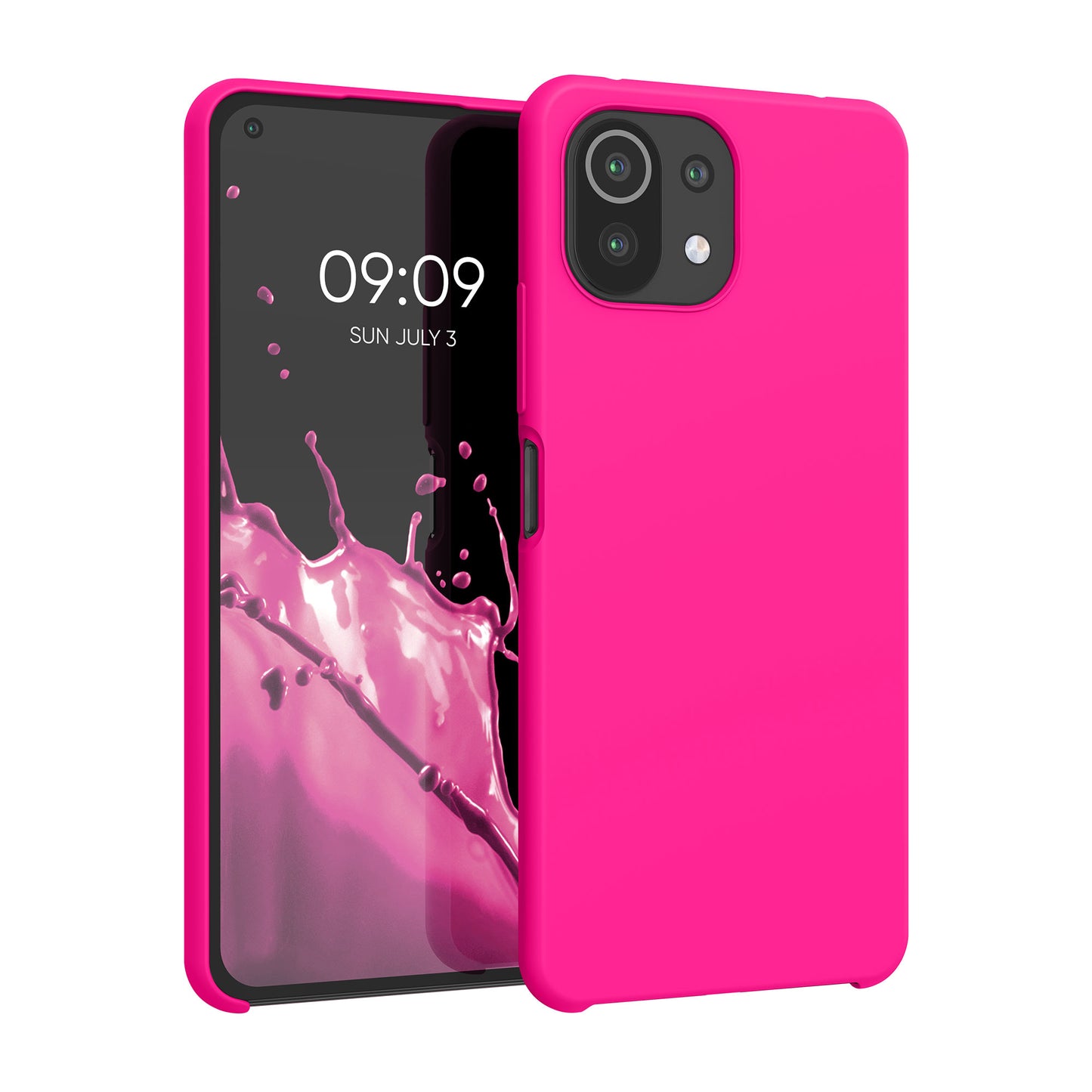 kwmobile Phone Case for Xiaomi 11 Lite NE / Mi 11 Lite - Silicone Case - Wireless Charging - Protective Cover