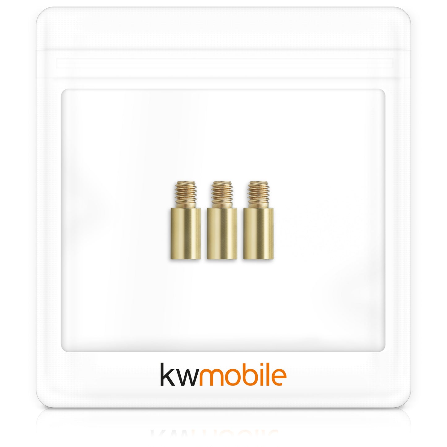 kwmobile 3x Dart Weight Screws 1.5g - 2BA Thread Made of Brass - Dart Accessory Screw-in Weight