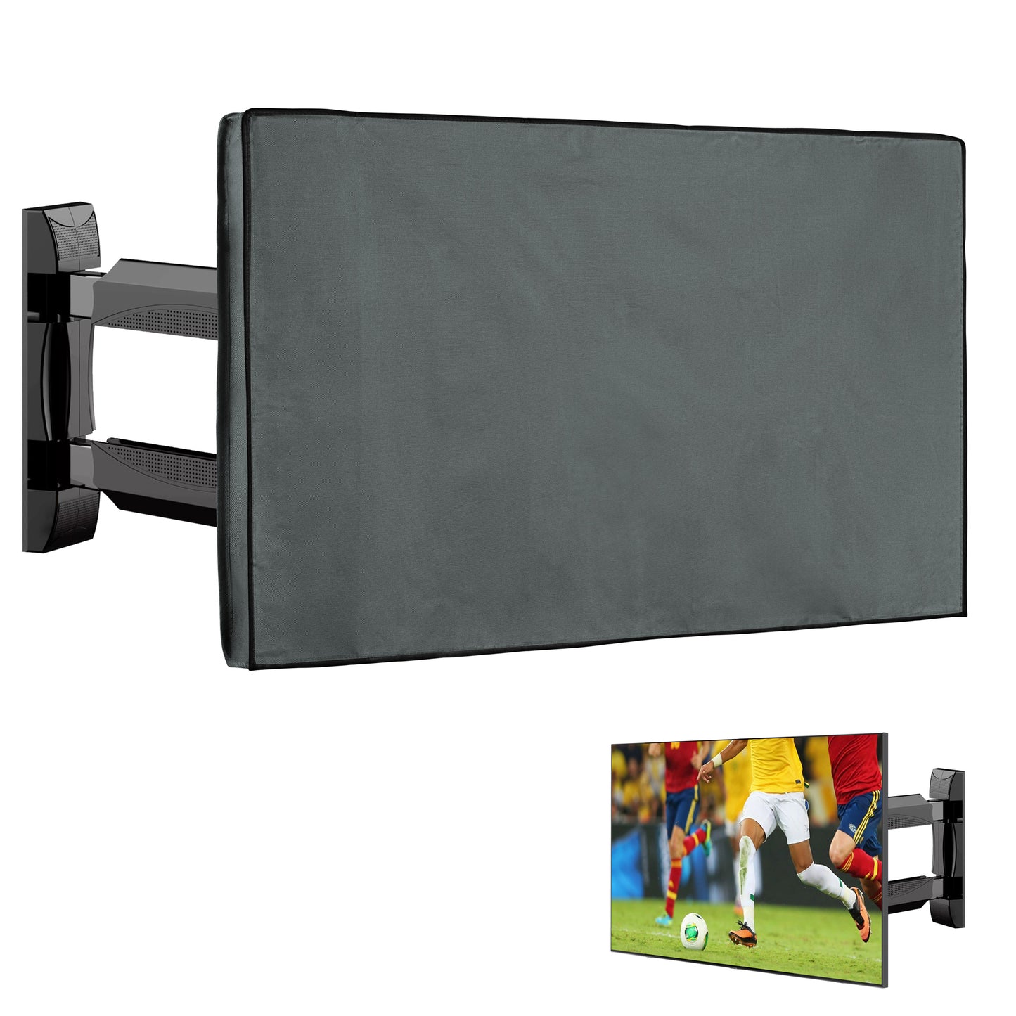 kwmobile 55" TV Outdoor TV Cover Television Case Screen Protector Weatherproof