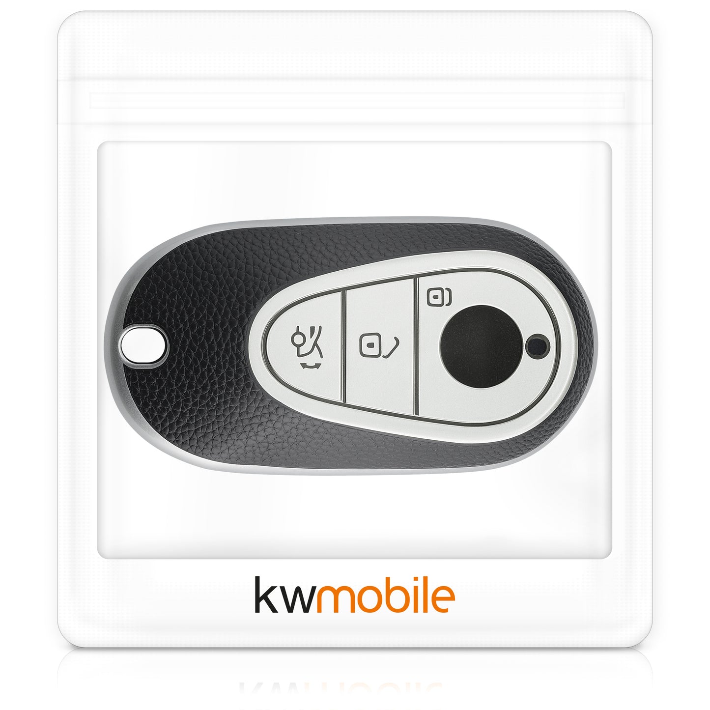 kwmobile Car Key Case Compatible with Mercedes Benz 3-Button Smart Car Key