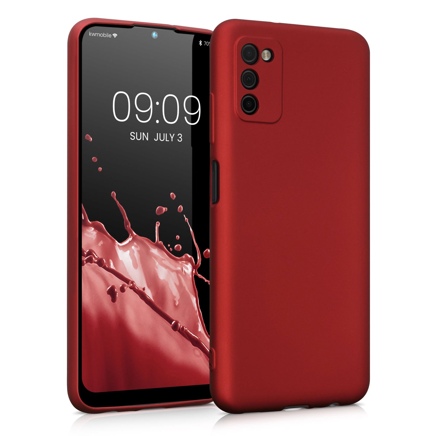 kwmobile Phone Case for Samsung Galaxy A03s Case - Silicone Case Protective Cover
