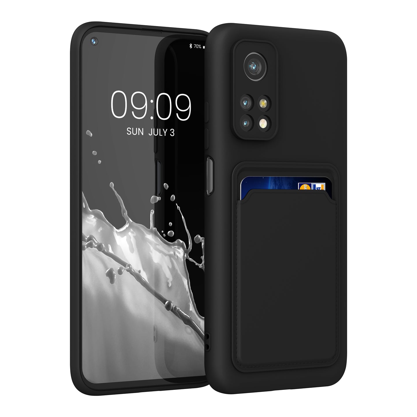 kwmobile Phone Case Compatible with Xiaomi Mi 10T / Mi 10T Pro Case - Phone Cover with Card Slot