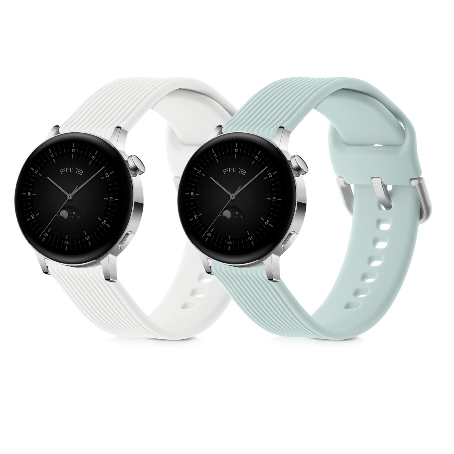 kwmobile Watch Strap for Huawei Watch GT 3 Pro 43mm / Watch GT3 42mm / GT2 42mm / MagicWatch 2 42mm Strap Fitness Tracker Band Set Replacement Strap Smartwatch