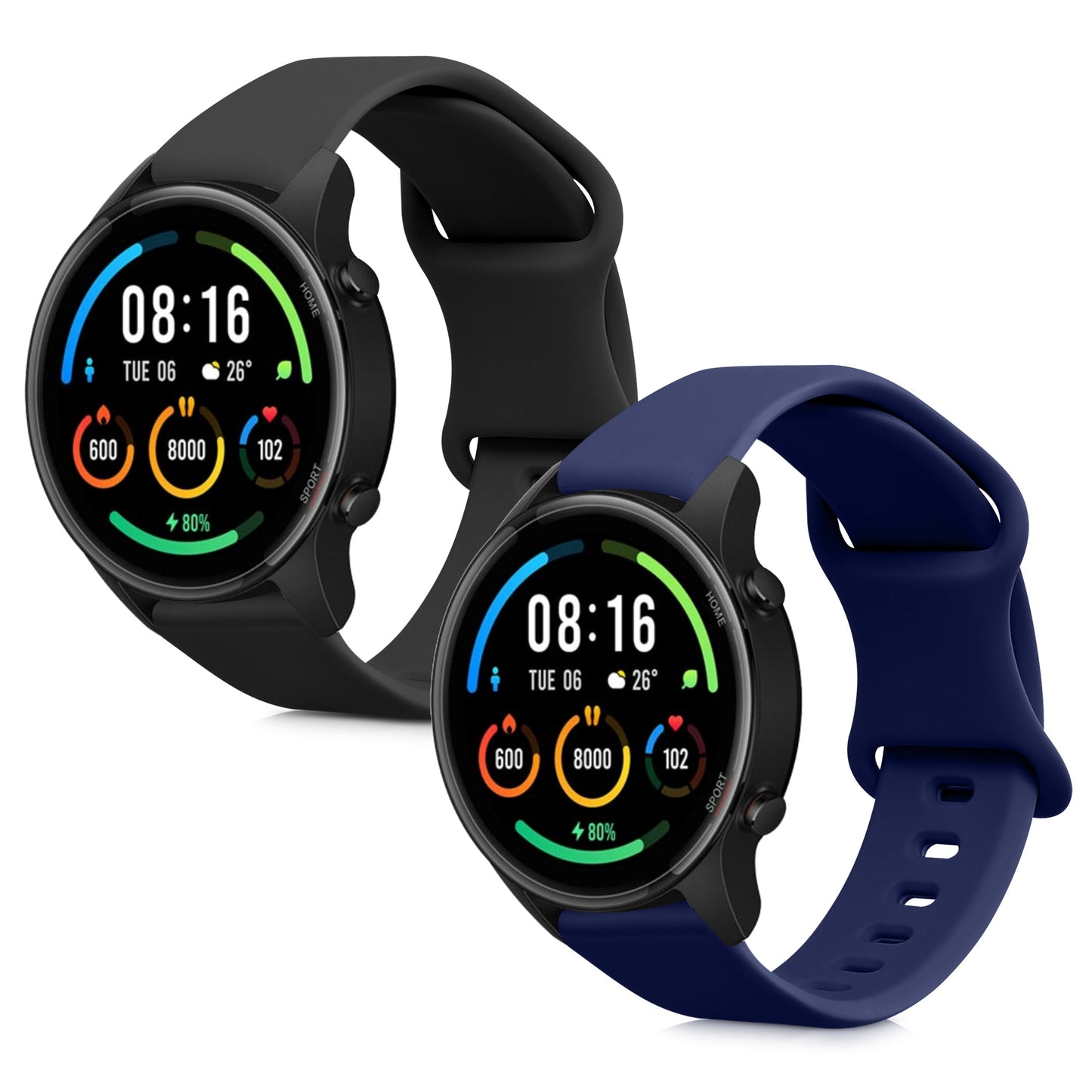2x Sport Band for Xiaomi Watch S4/S4 Sport/S3/S2/Watch S1 Active/Redmi Watch 5 Active