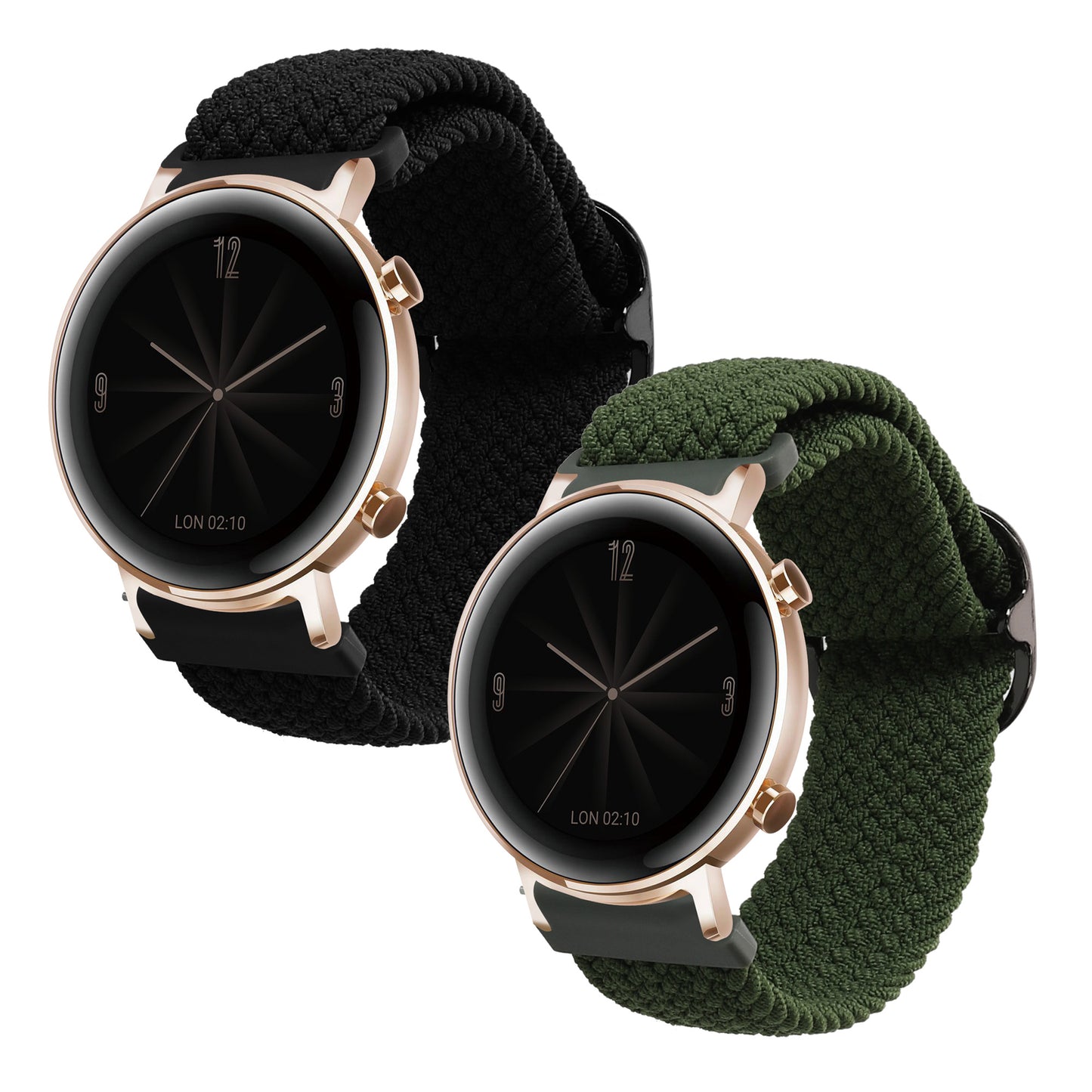 kwmobile Strap compatible with Huawei Watch GT3 (42mm) / Watch GT2 (42mm) / Watch 2 - Fitness Tracker Sport Band - Inner circumference of 19 - 20 cm