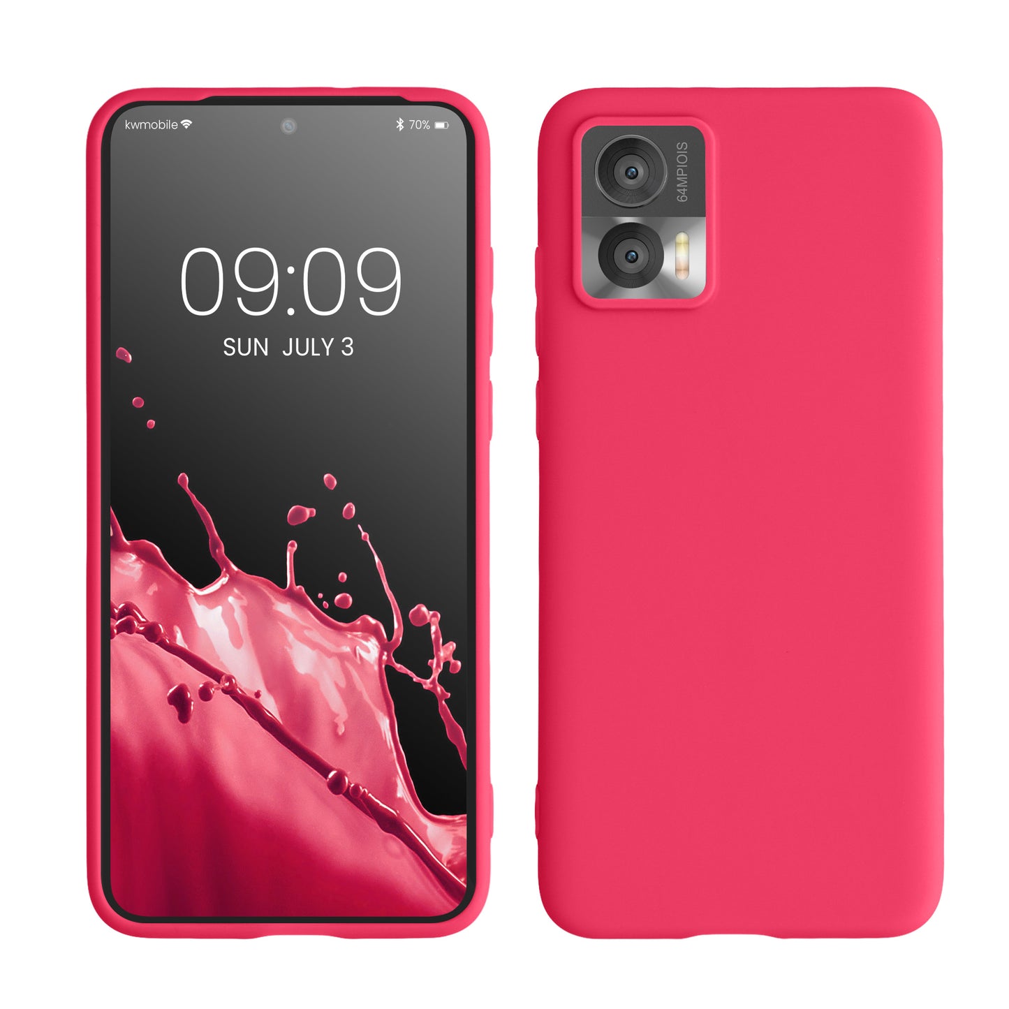 kwmobile Phone Case for Motorola Edge 30 Neo - Wireless Charging - Protective Cover