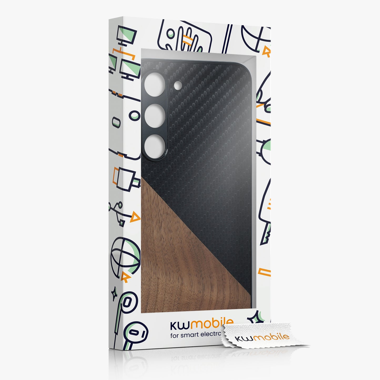 kwmobile Case Compatible with Samsung Galaxy S23 - Phone Case - Phone Protective Cover - Smartphone Cover
