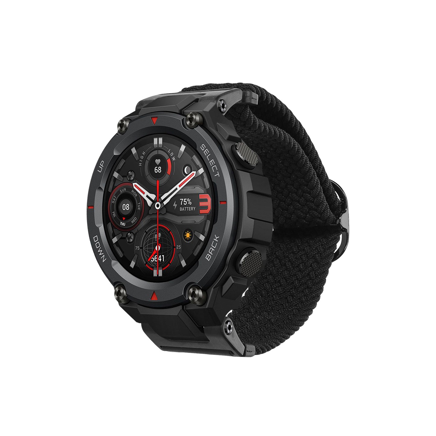 kwmobile Strap compatible with Huami Amazfit T-Rex / T-Rex Pro Fitness Tracker Sports Strap Band Inner dimensions from