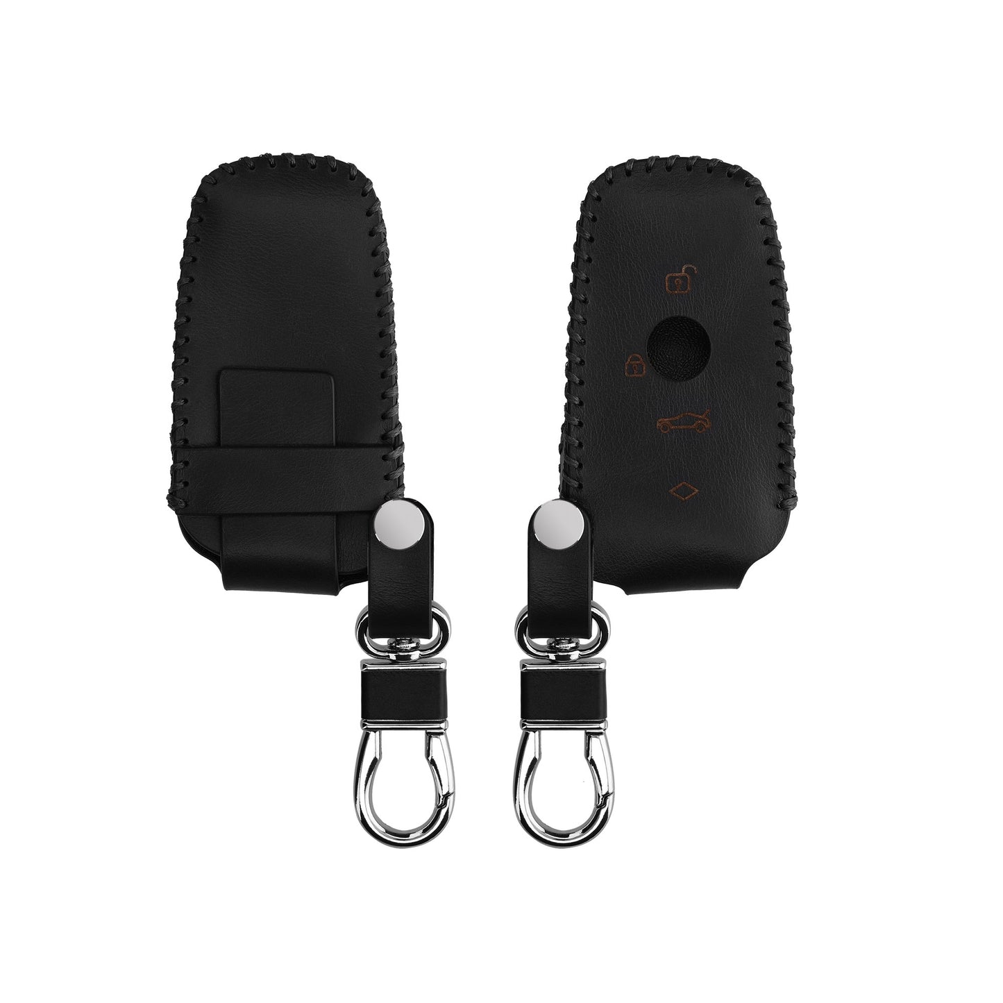 kwmobile Car Key Cover compatible with BMW 3-Button Smart Key (Keyless Go Only) Key Cover - Key Fob Case