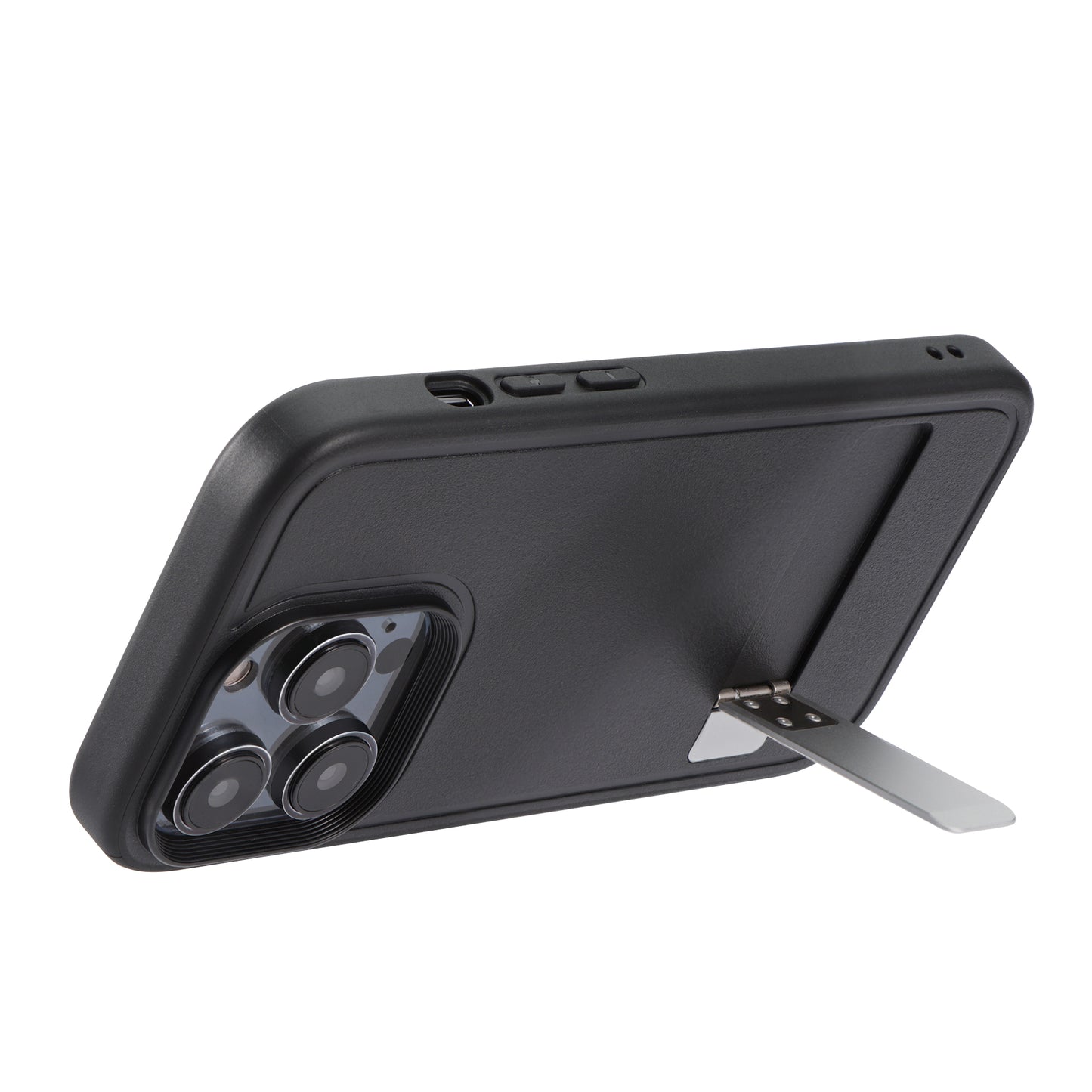 kwmobile Case Compatible with Apple iPhone 14 Pro - TPU Bumper Phone Cover with Foldable Kickstand