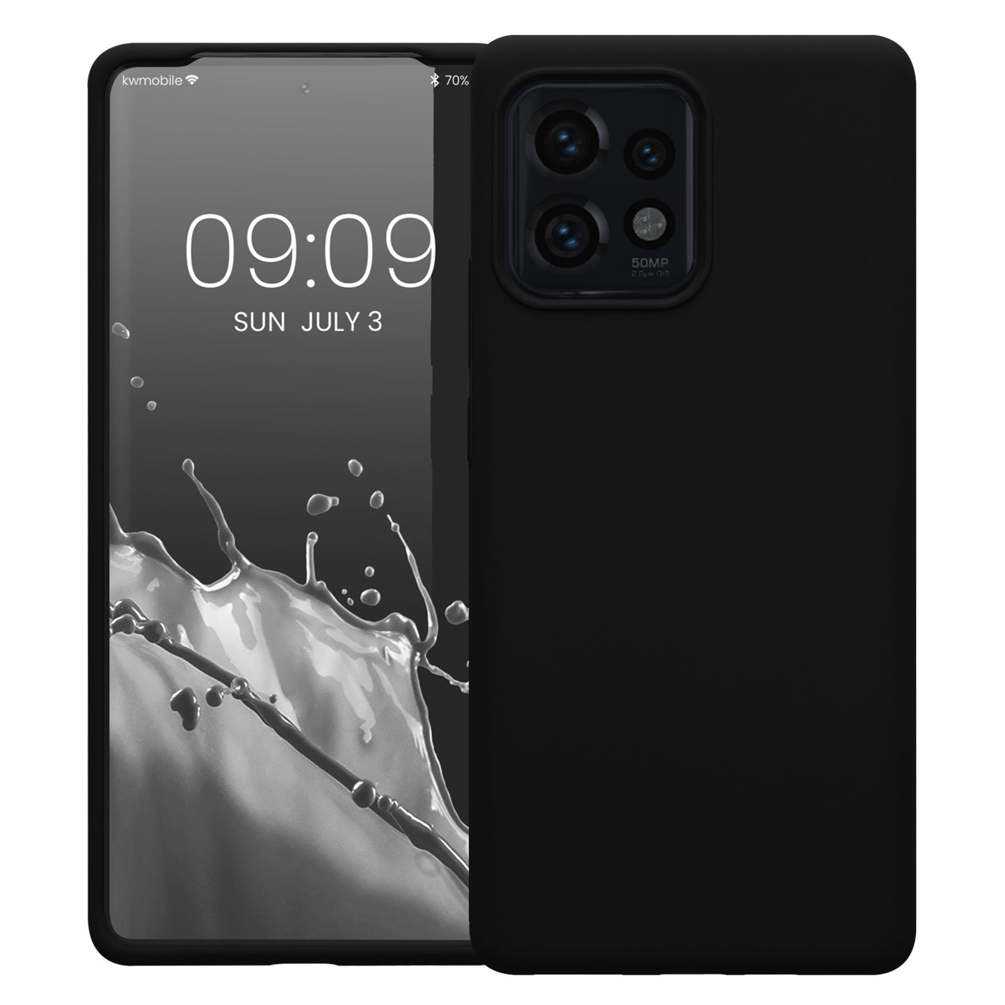 kwmobile Case for Motorola Edge 40 Pro / Edge+ (2023) - Silicone Cover - Wireless Charging Compatible - Protective Cover