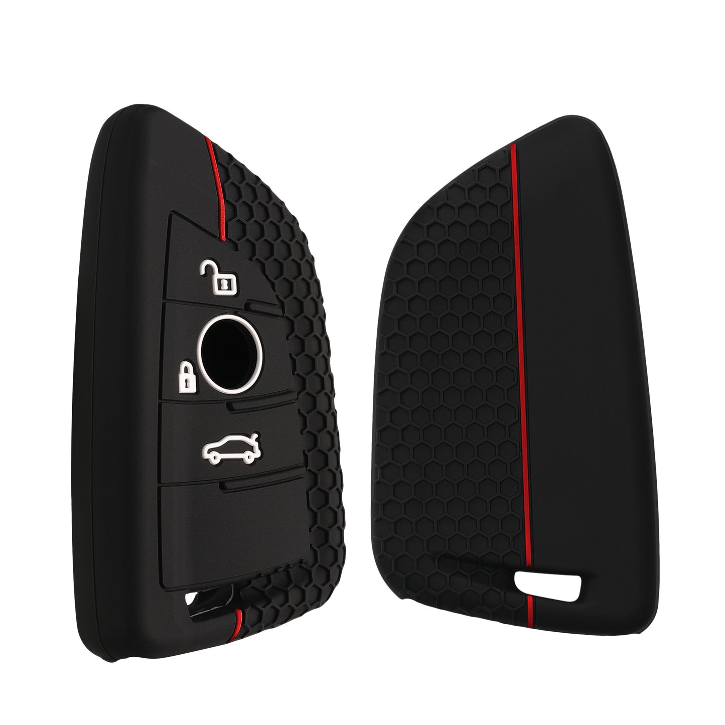kwmobile Car Key Cover Compatible with BMW 3-Button Smart Key Car Key Fob Cover