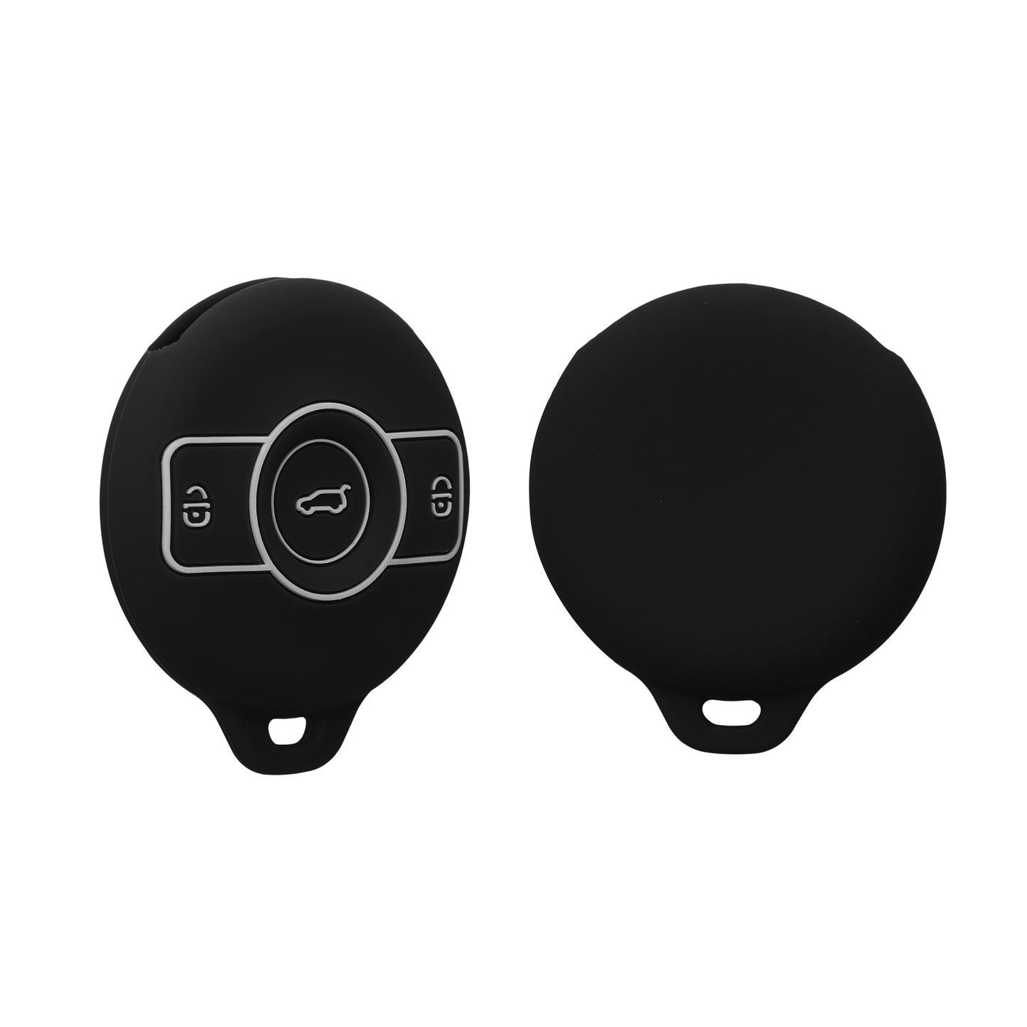 kwmobile Car Key Cover Compatible with Mercedes Benz 3-Button Smart EQ Fortwo