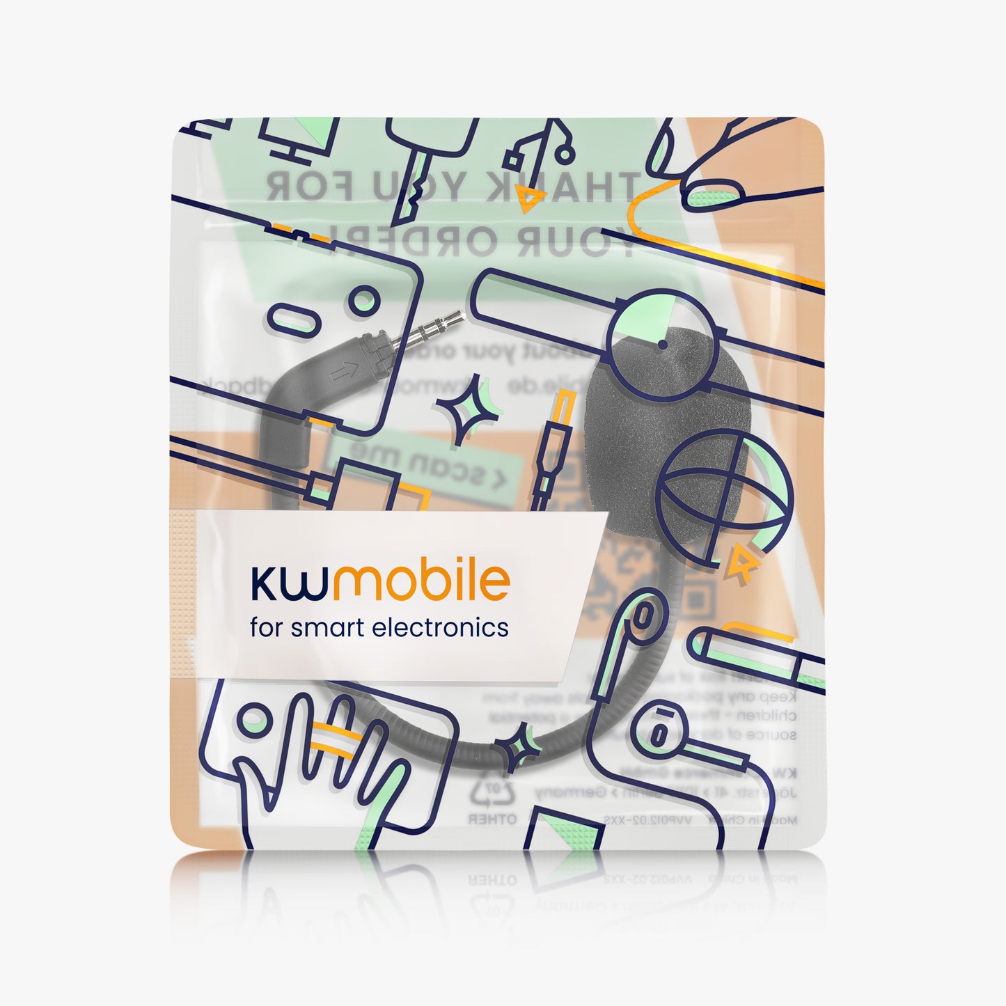 kwmobile Replacement Headphone Microphone compatible with TurtleBeach Recon 500 Headset - Gaming Headphones Microphone with 3.5mm Jack Plug