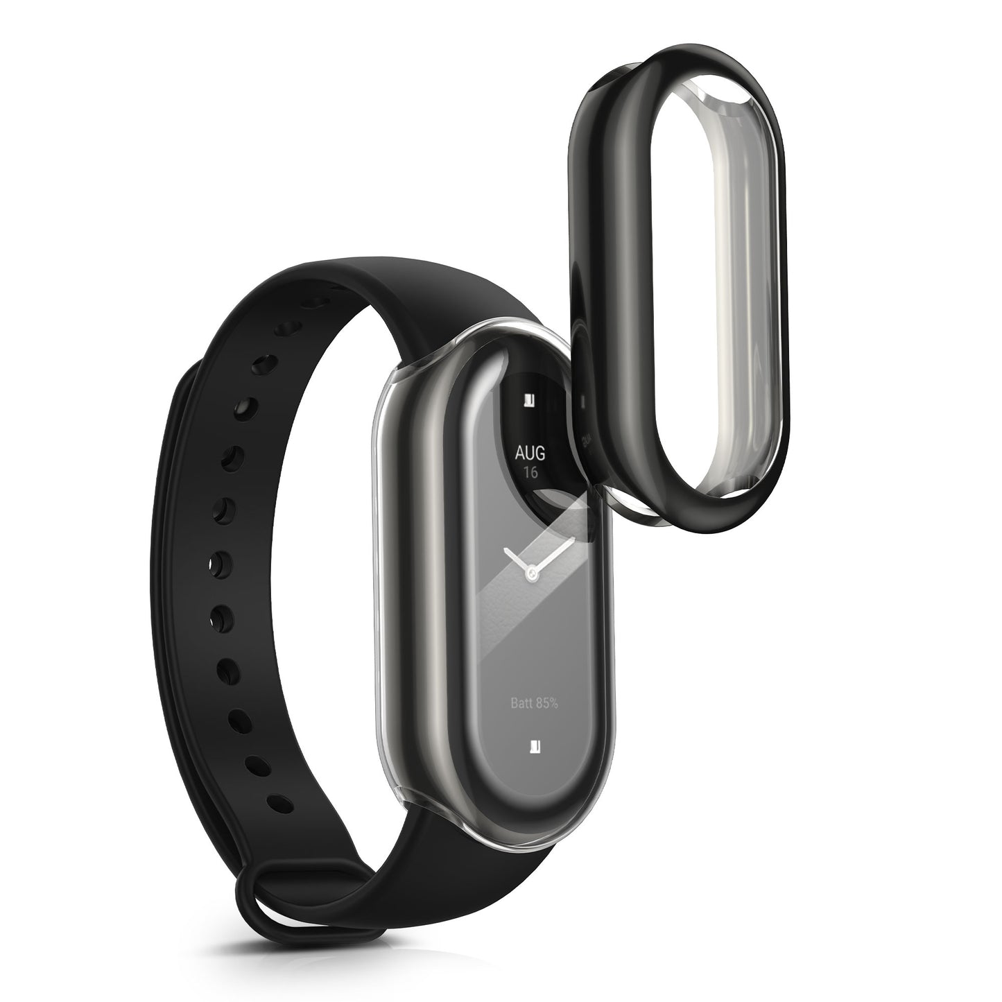 kwmobile Protective Case for Xiaomi Mi Band 8 Fullbody Display Cover Set
