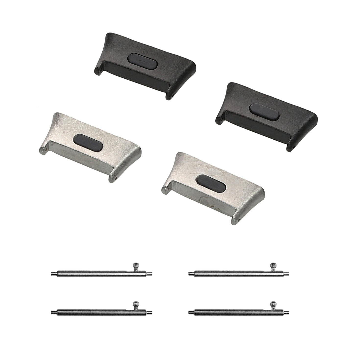 kwmobile Metal Adapter with 20mm Band Width Compatible with Xiaomi Redmi Watch 3 Watch Strap Smartwatch Bracelet Connection Adapter Set