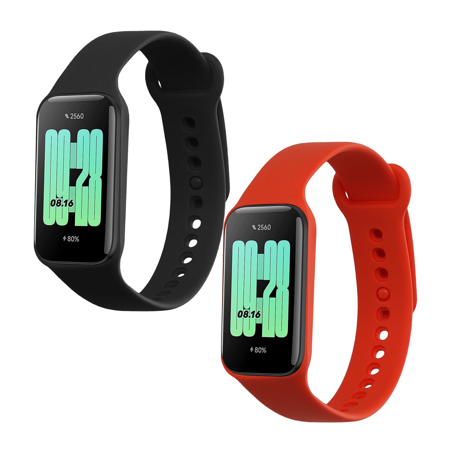 kwmobile Watch Strap for Xiaomi Redmi Smart Band 2 Strap Fitness Tracker Band Set Replacement Strap Smartwatch