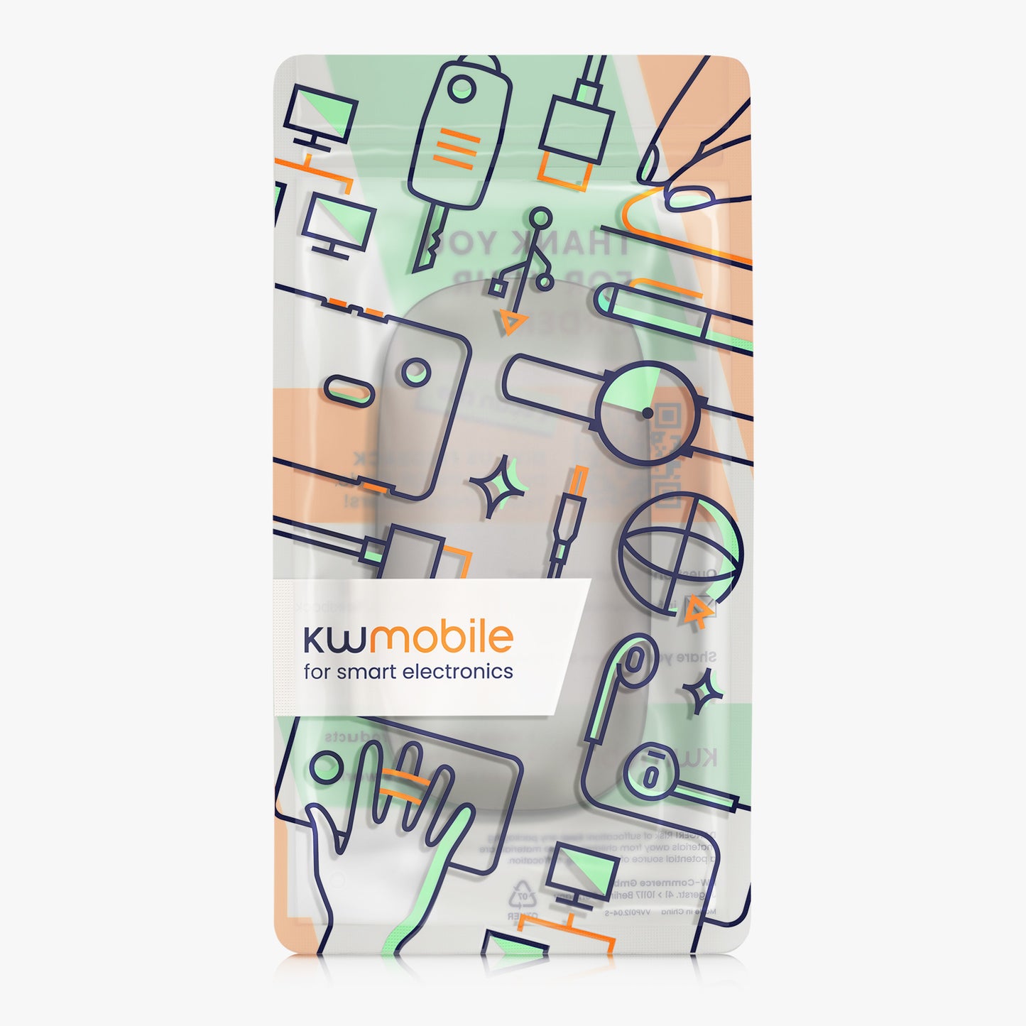 kwmobile Protective Case Compatible with Apple Magic Mouse 1 / 2 Case - PC Mouse Cover Made of Soft Silicone