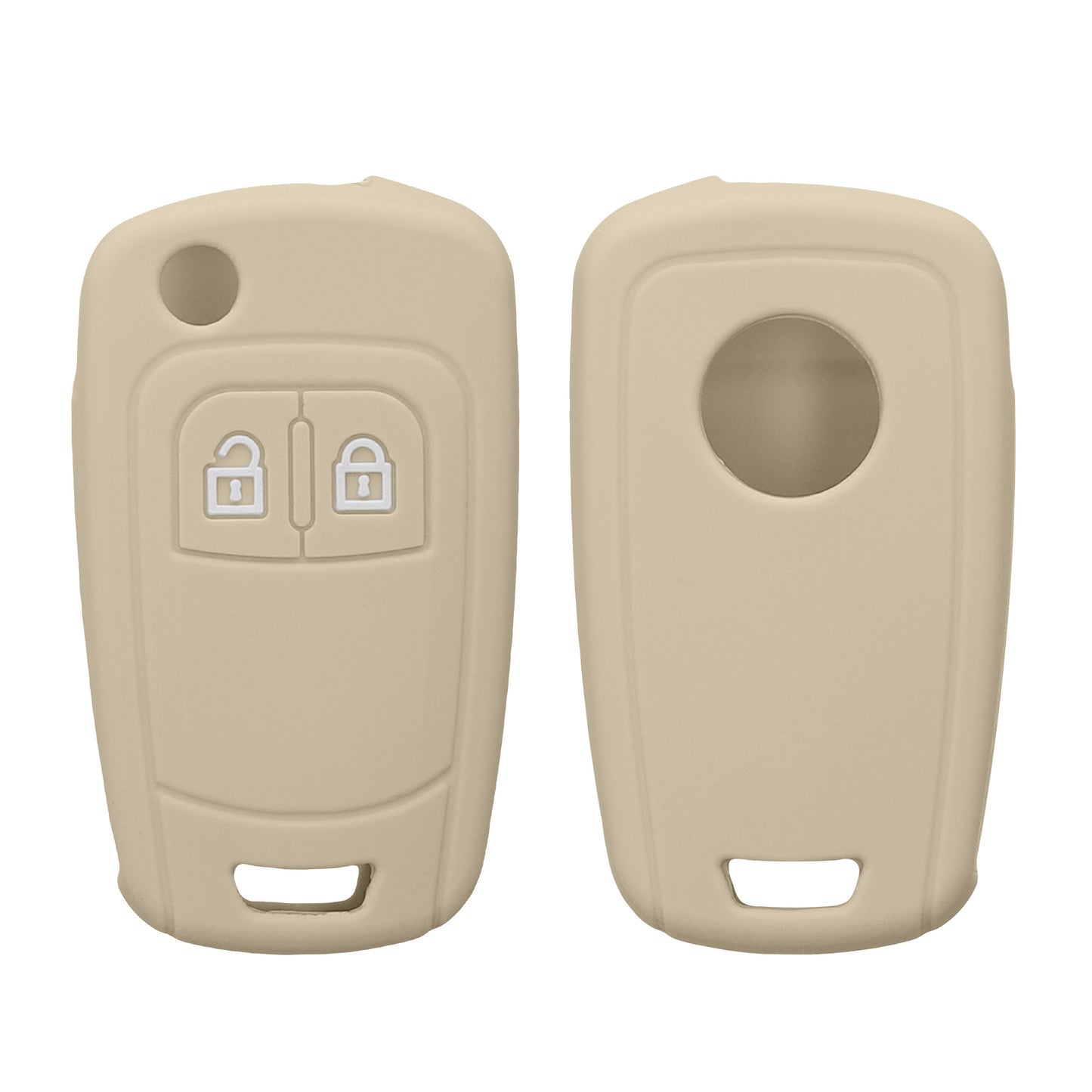 kwmobile Car Key Cover Compatible with Opel Chevrolet 2-Button Flip Car Key - Key Fob Cover