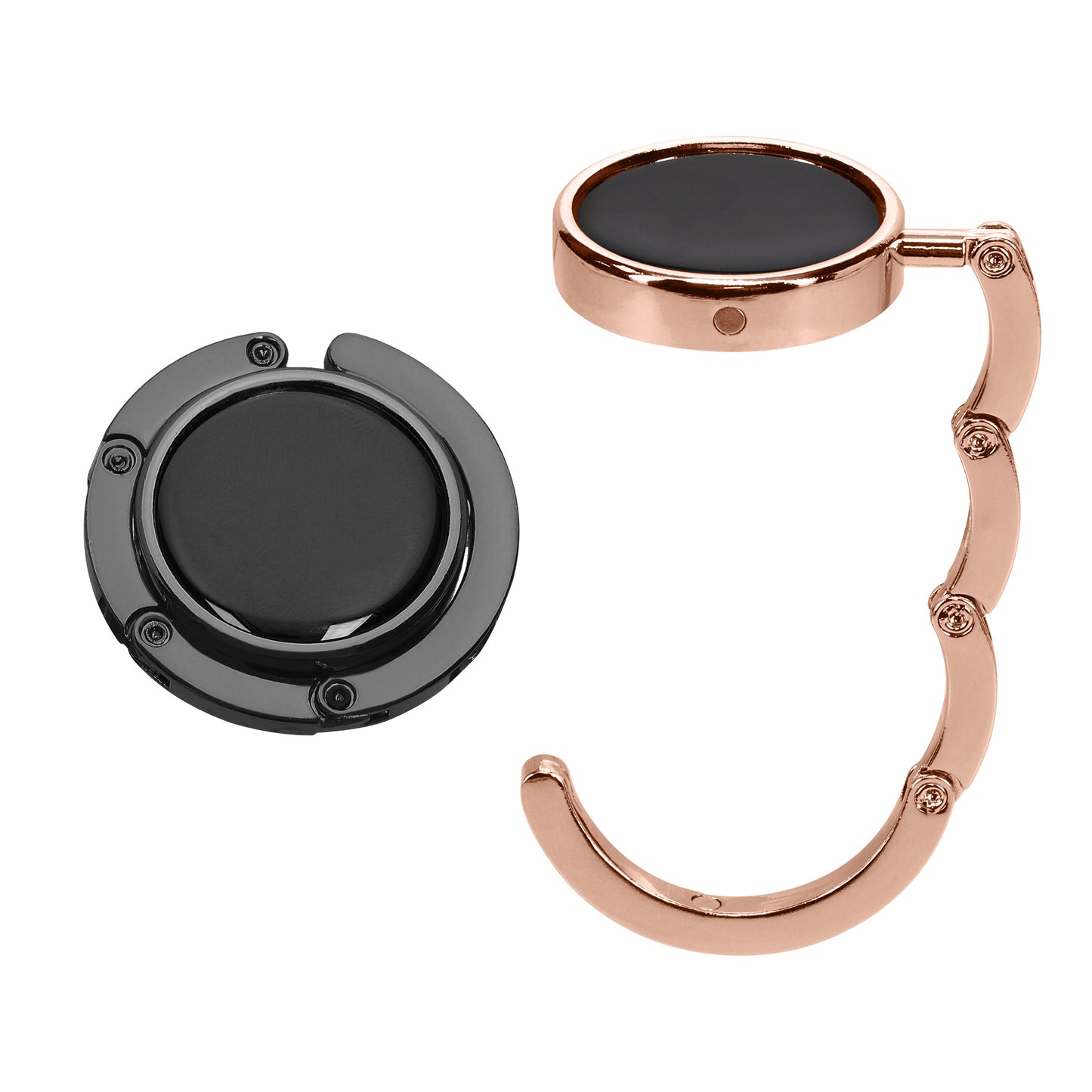 kwmobile Bag Holder for Table - 2x Handbag Holder for Table - Foldable Bag Hook - Bag Hanger - Bag Holder Hook - Table Hook Set