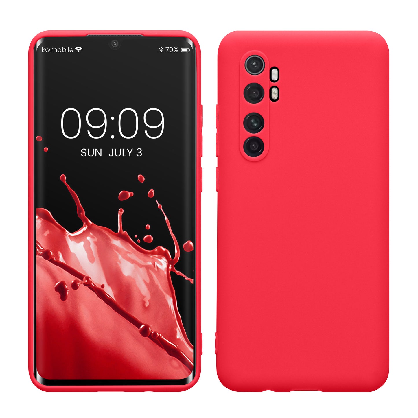 kwmobile Phone Case for Xiaomi Mi Note 10 Lite - Soft Silicone Cover - Protective Case