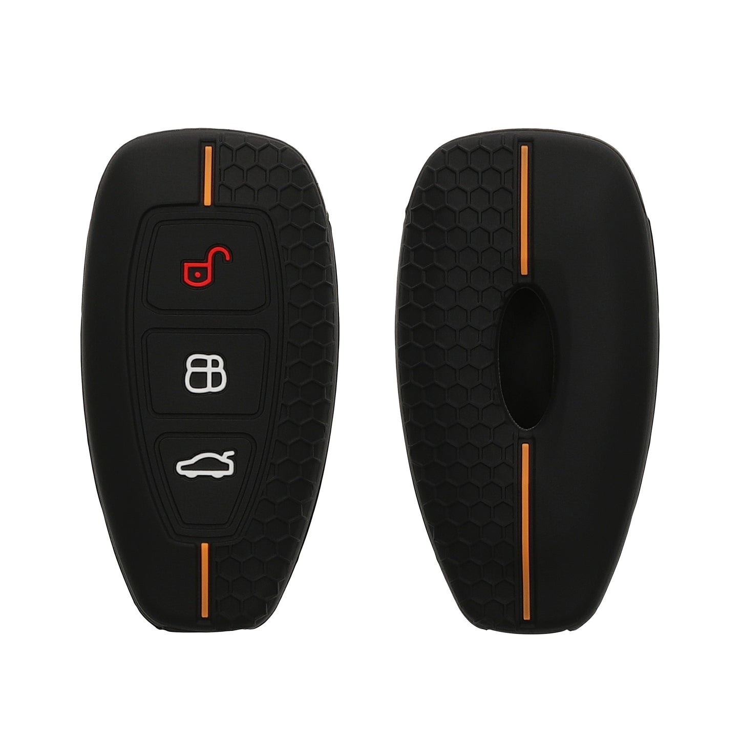 kwmobile Car Key Cover Compatible with Ford 3-Button Car Key Keyless Go Case