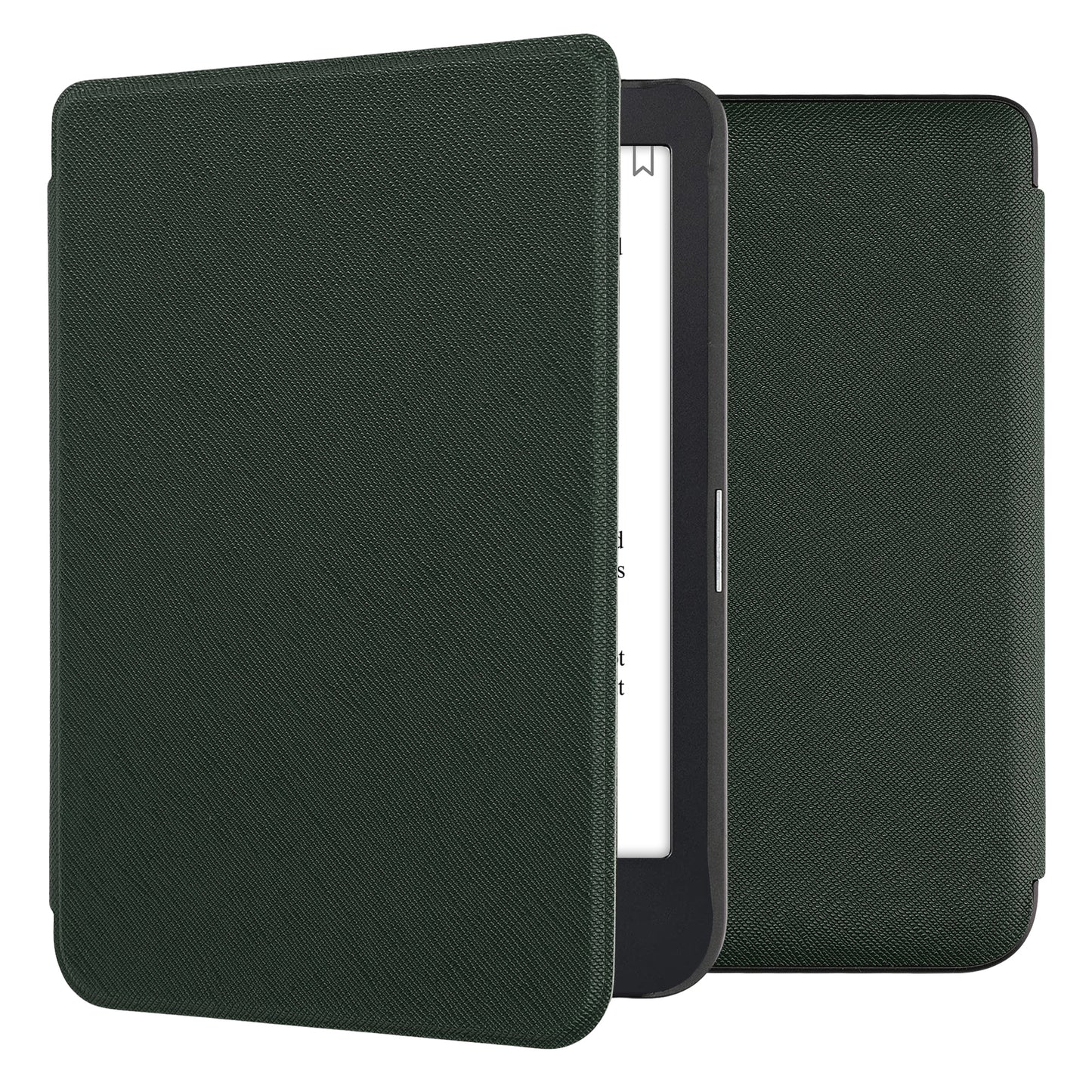 kwmobile Folding Case compatible with Kobo Clara 2E / Tolino Shine 4 Case - eReader Case made of Faux Leather - Cover