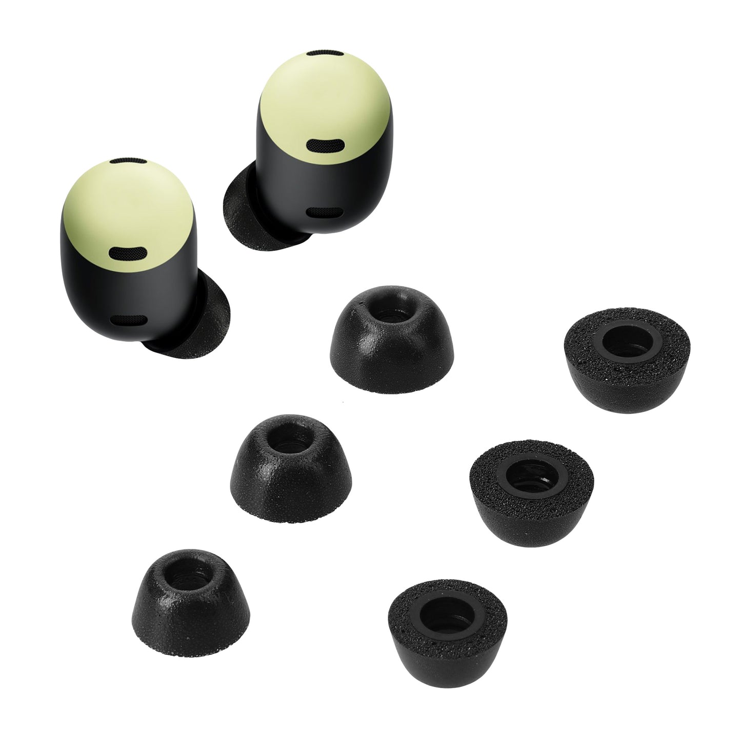 kwmobile Replacement In-Ear Headphones compatible with Google Pixel Buds Pro Cushions Earplugs In-Ear Earphones