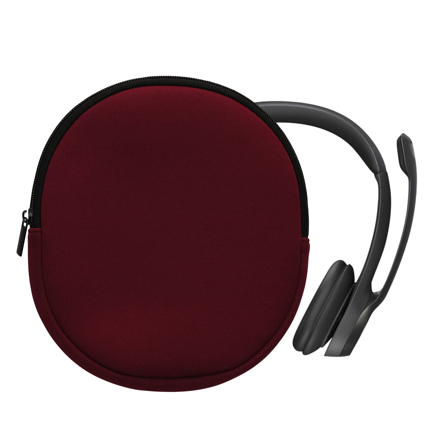 kwmobile Headphone Bag for H390 - Headphone Case - Travel Pouch for Headset Headphones - Soft Over-Ear Protective Cover