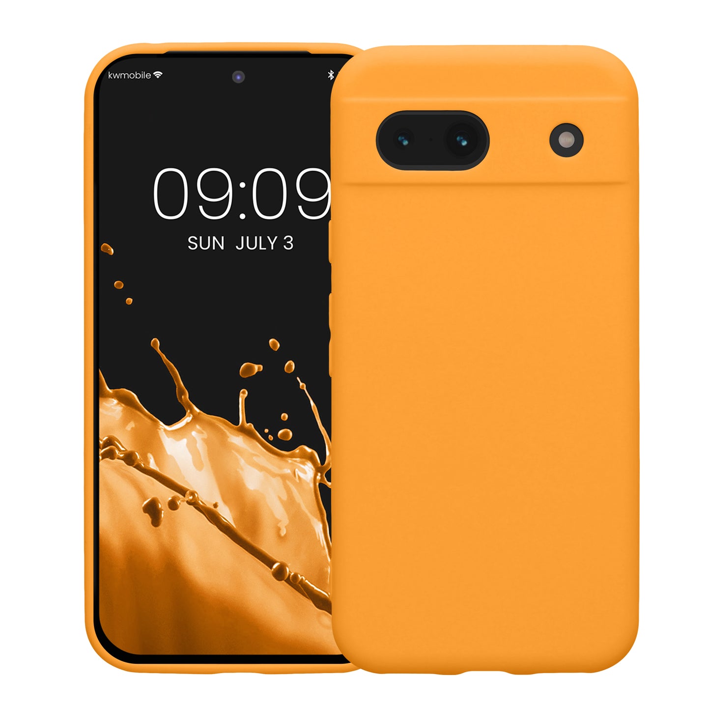 kwmobile Phone Case for Google Pixel 8a Case - Soft Silicone Phone Cover - Protective Shell