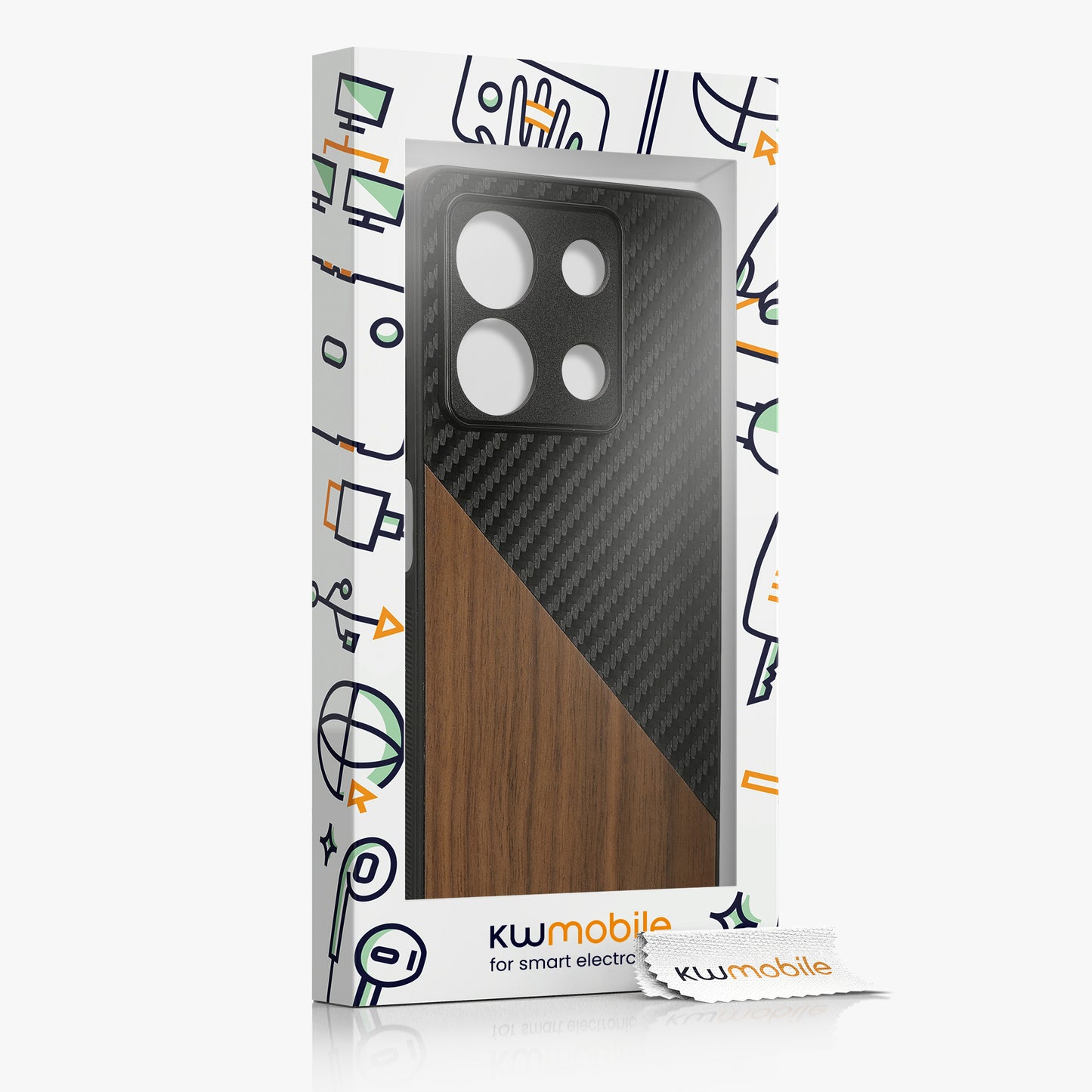 kwmobile Case Compatible with Xiaomi Redmi Note 13 5G - Phone Case - Phone Protective Cover - Smartphone Cover