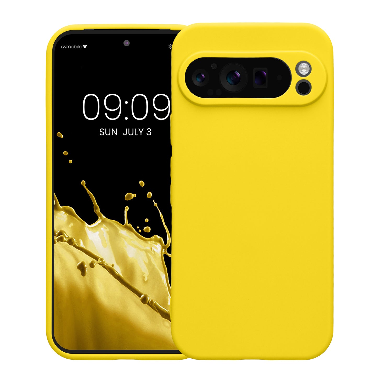 kwmobile Case for Google Pixel 9 Pro - Soft Silicone Phone Case - Protective Cover