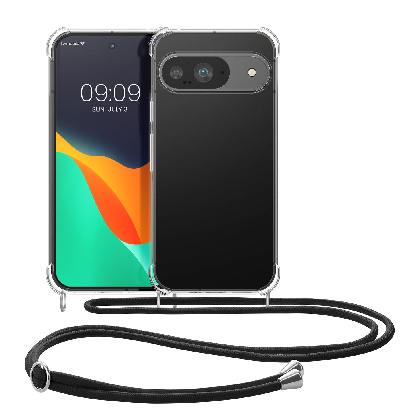 kwmobile Necklace Case compatible with Google Pixel 9 / Pixel 9 Pro Case