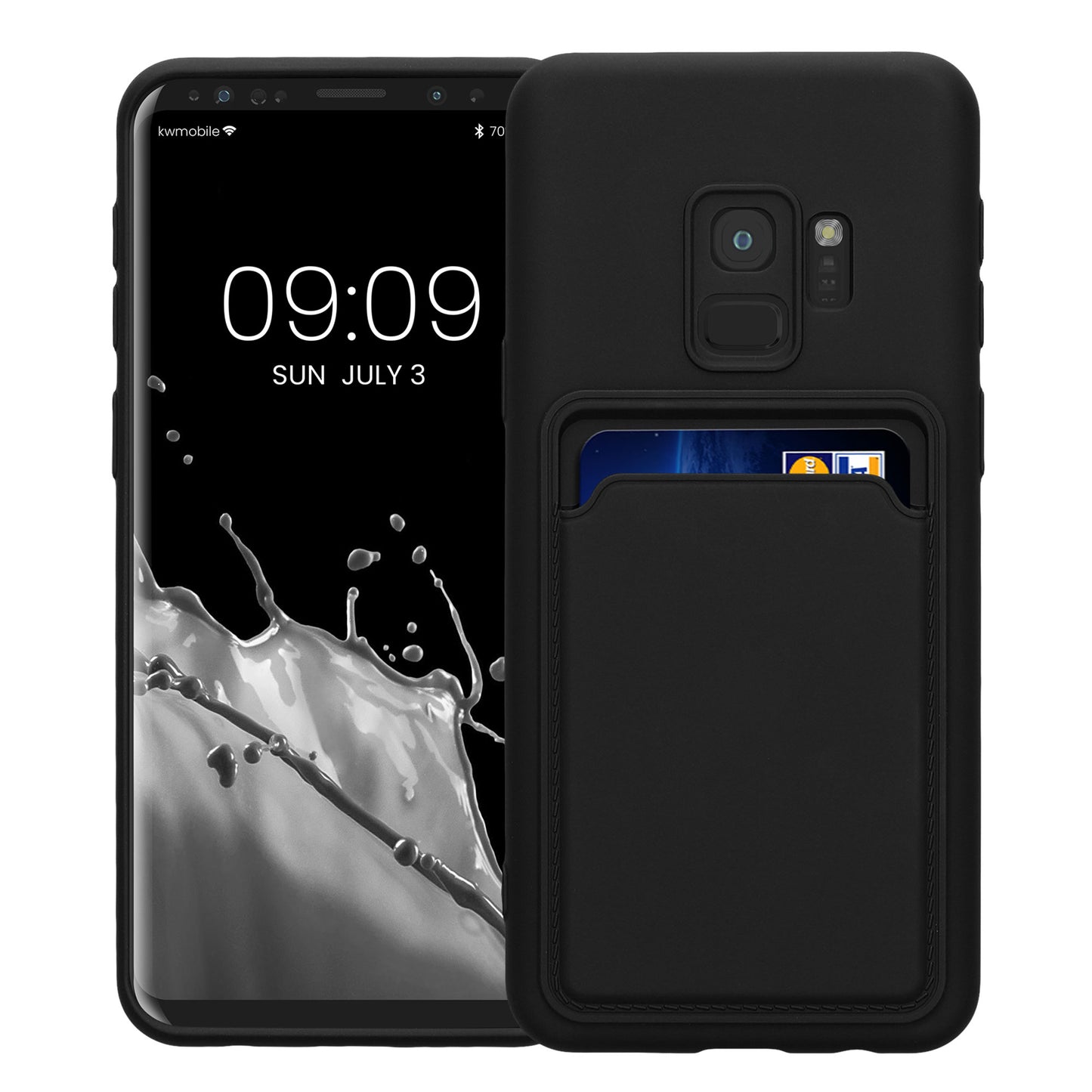 kwmobile Phone Case compatible with Samsung Galaxy S9 Cover - Mobile Phone Case with Card Slot