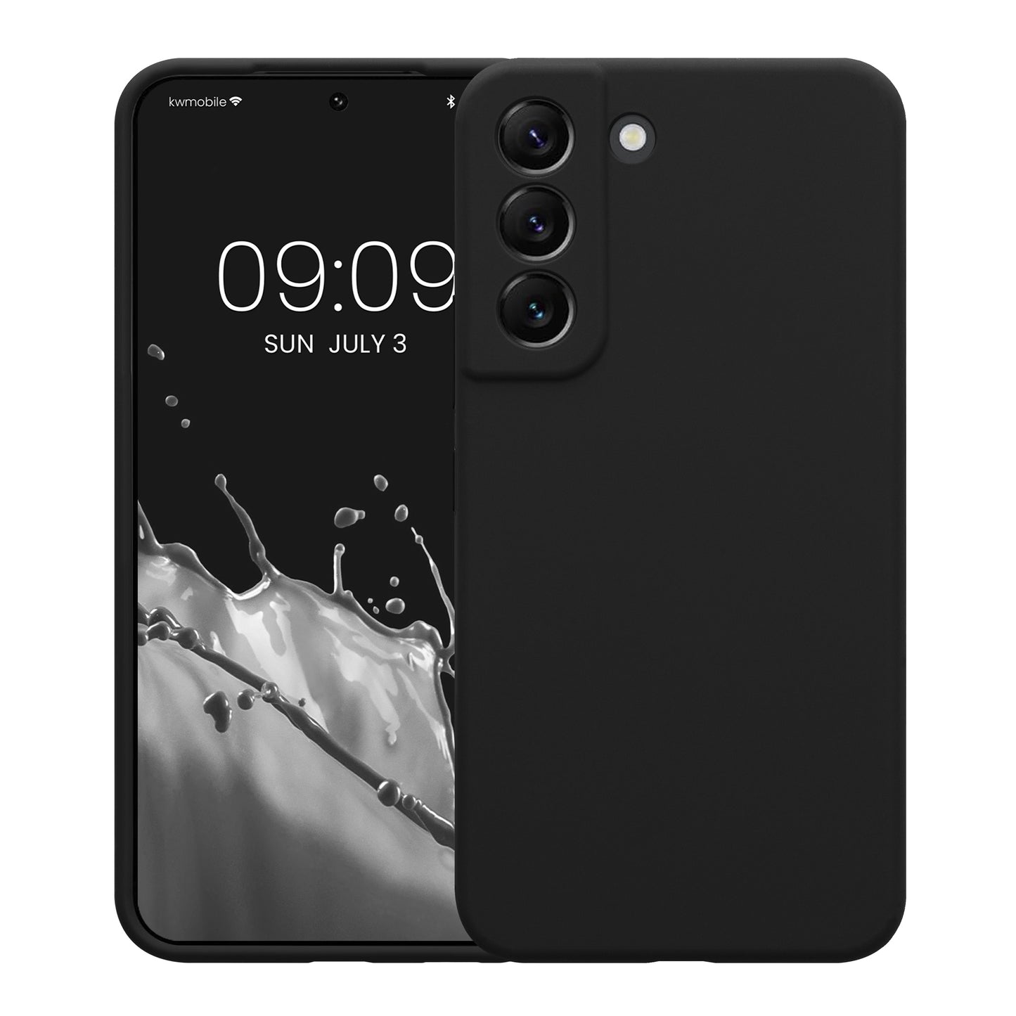 kwmobile Case Compatible with Samsung Galaxy S22 - Silicone Rubberized Case - Phone Cover - Phone Case