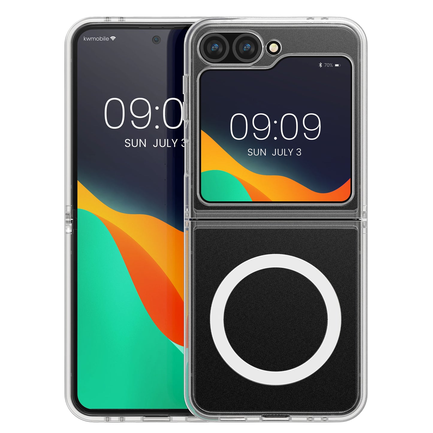 kwmobile Crystal Case Compatible with Samsung Galaxy Z Flip6