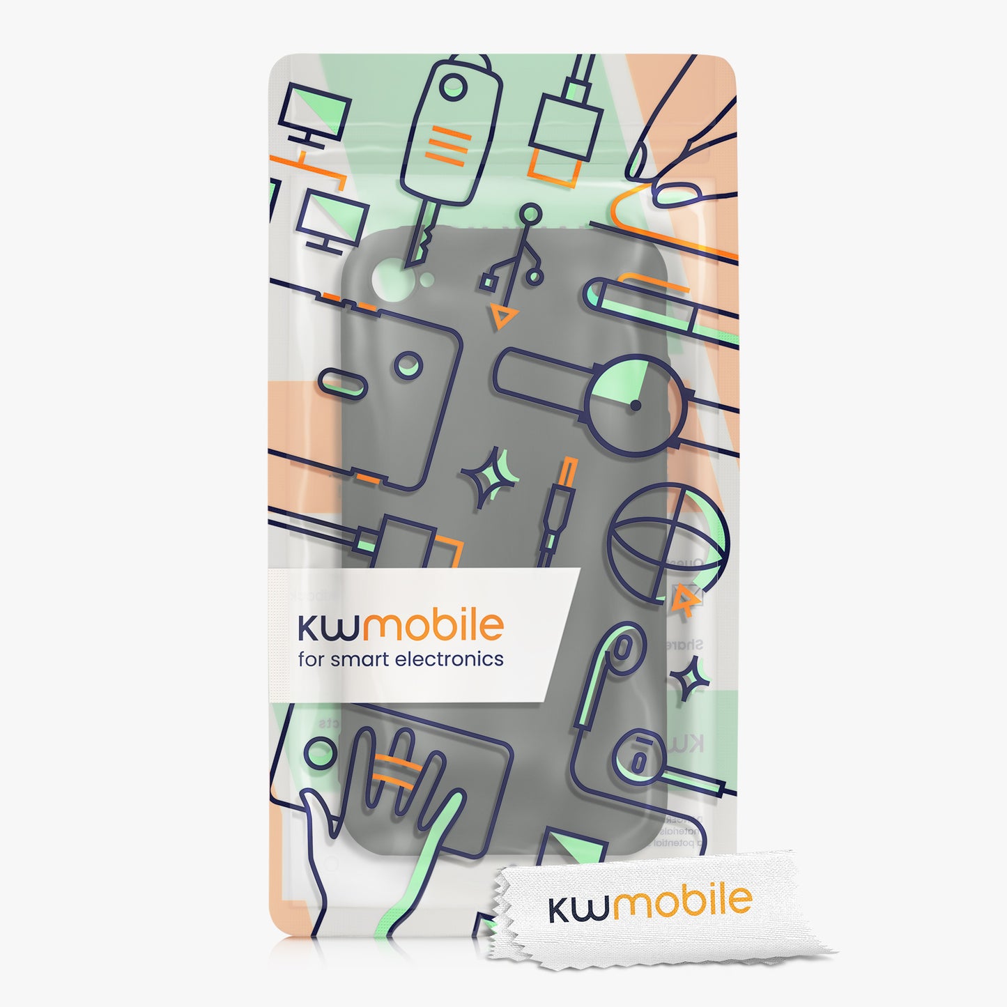 kwmobile Case for Apple iPhone 4 / 4S - Wireless Charging - Protective Cover