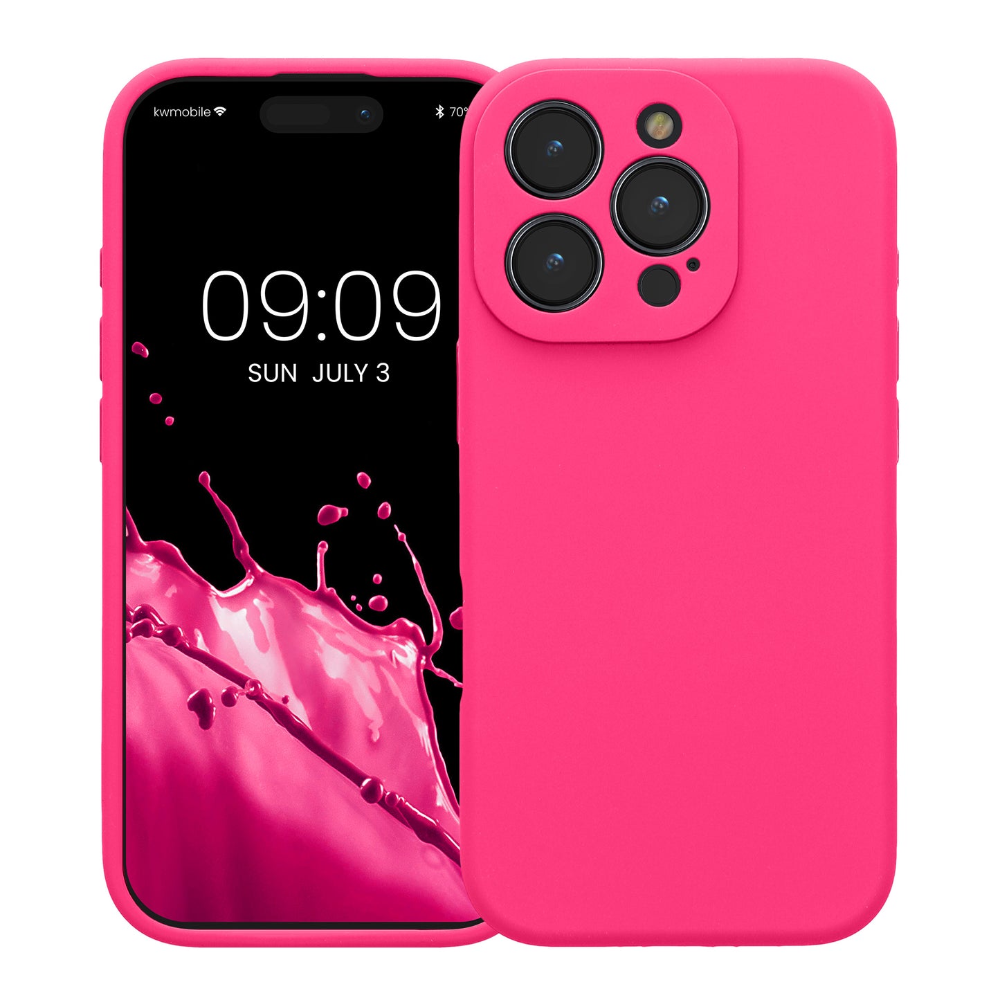 kwmobile Phone Case for Apple iPhone 16 Pro Case Rubberized Phone Silicone Case Protective Cover