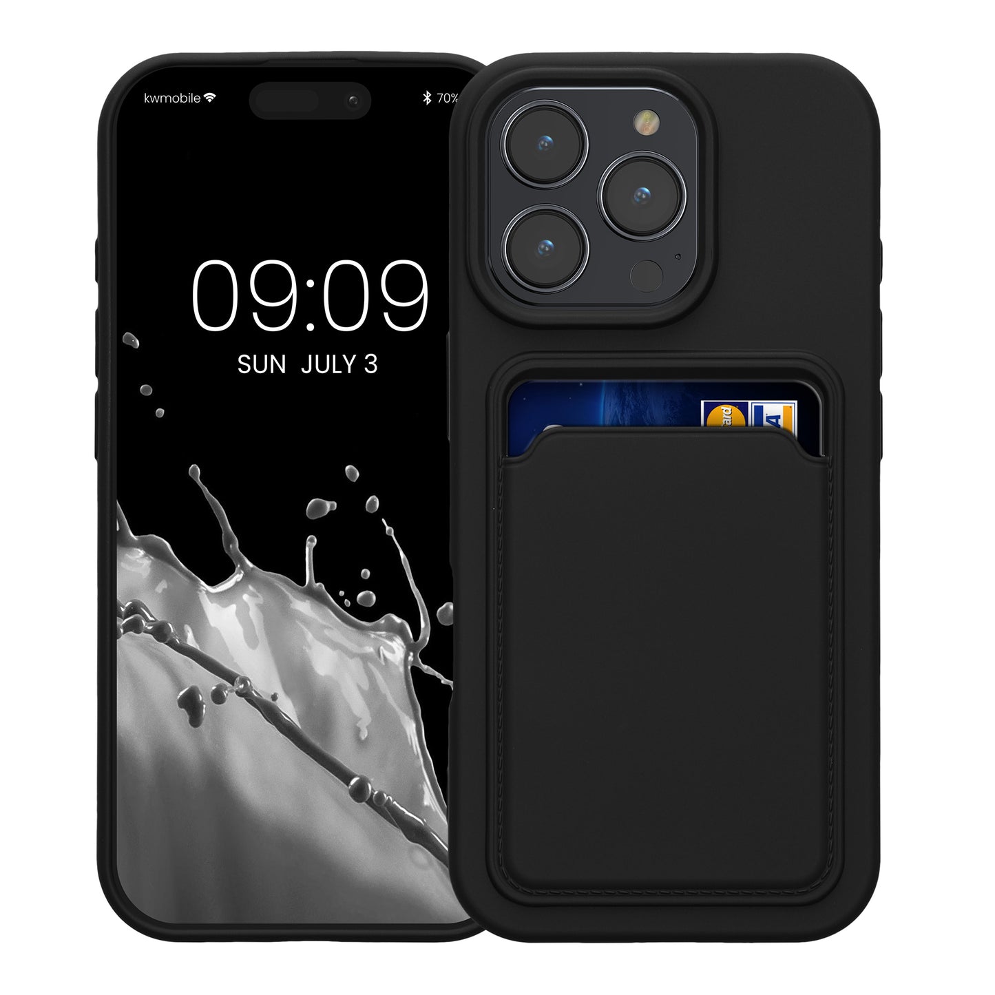 kwmobile Case compatible with Apple iPhone 16 Pro Cover - Phone Case with Card Slot