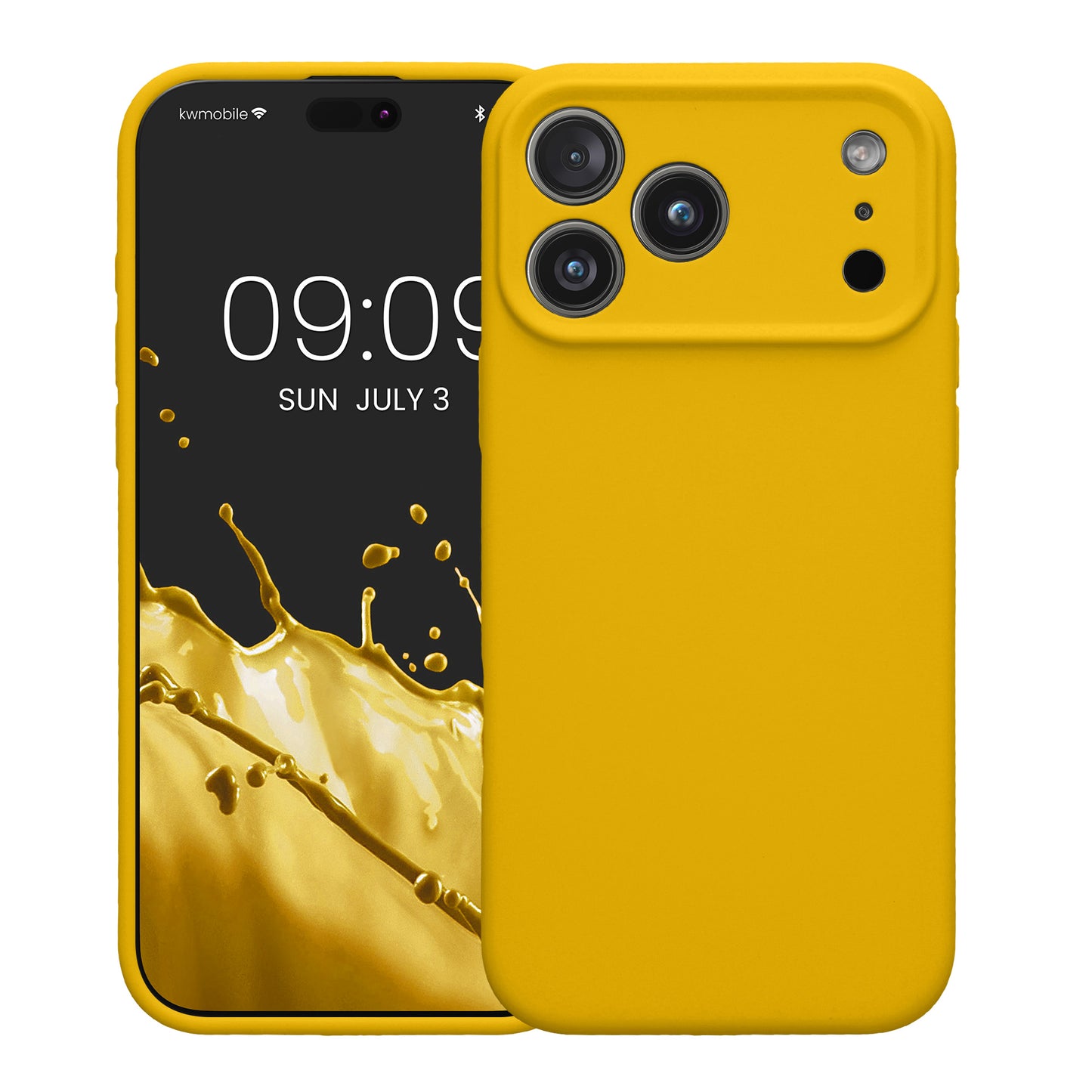 kwmobile Case compatible with Apple iPhone 17 Pro Max - Silicone Rubberized Case - Phone Cover - Phone Case