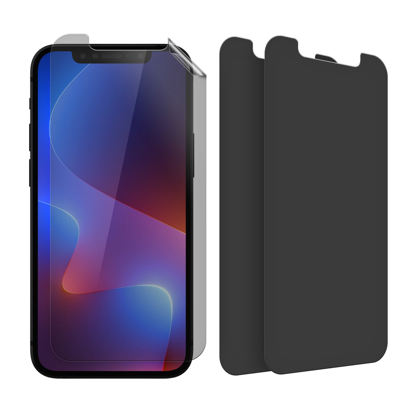 kwmobile Privacy Screen Protector for Apple iPhone 12 / iPhone 12 Pro Film Display Protection Privacy Screen Protector Anti-Spy Film