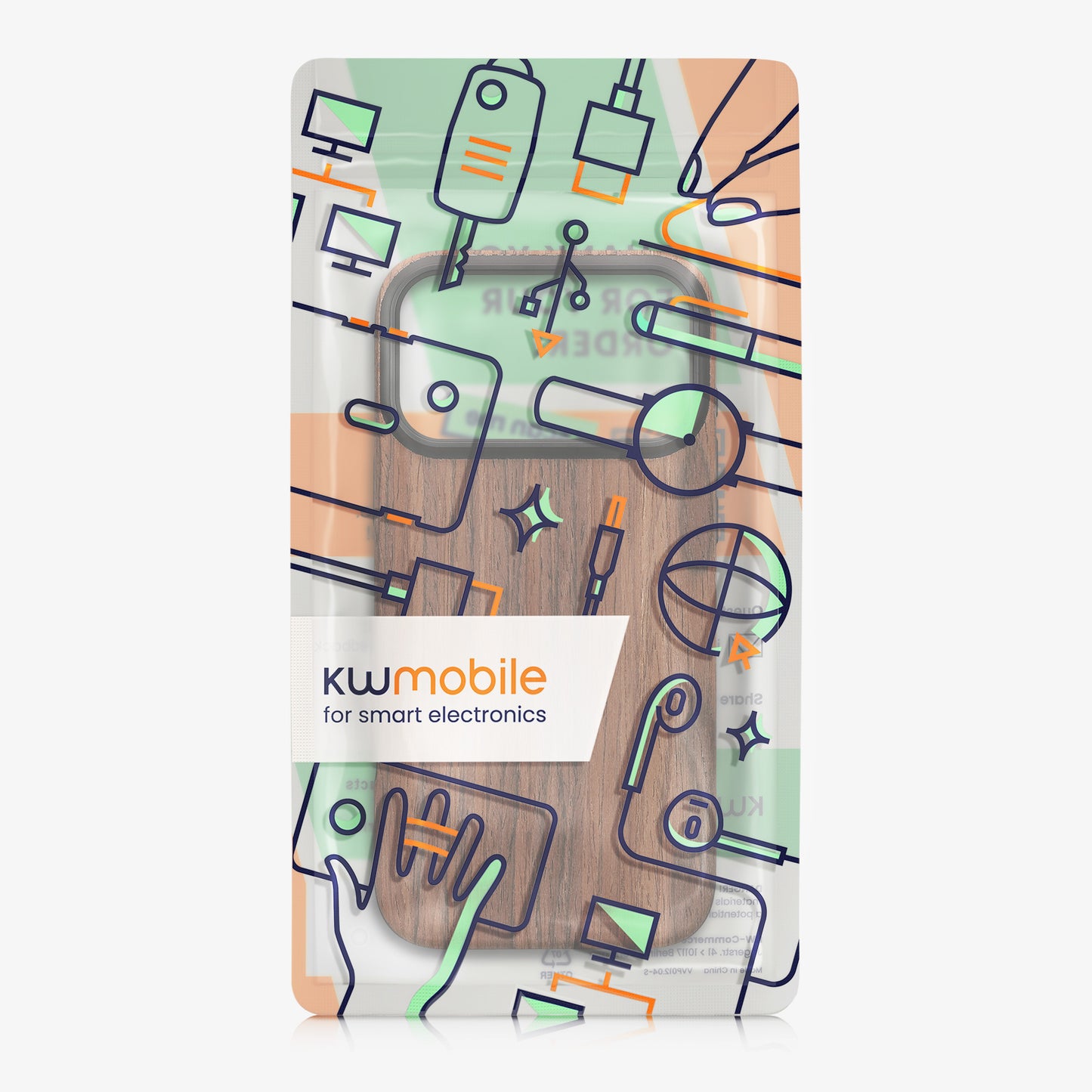 kwmobile Case Compatible with Apple iPhone 17 Pro Max Back Cover Grain