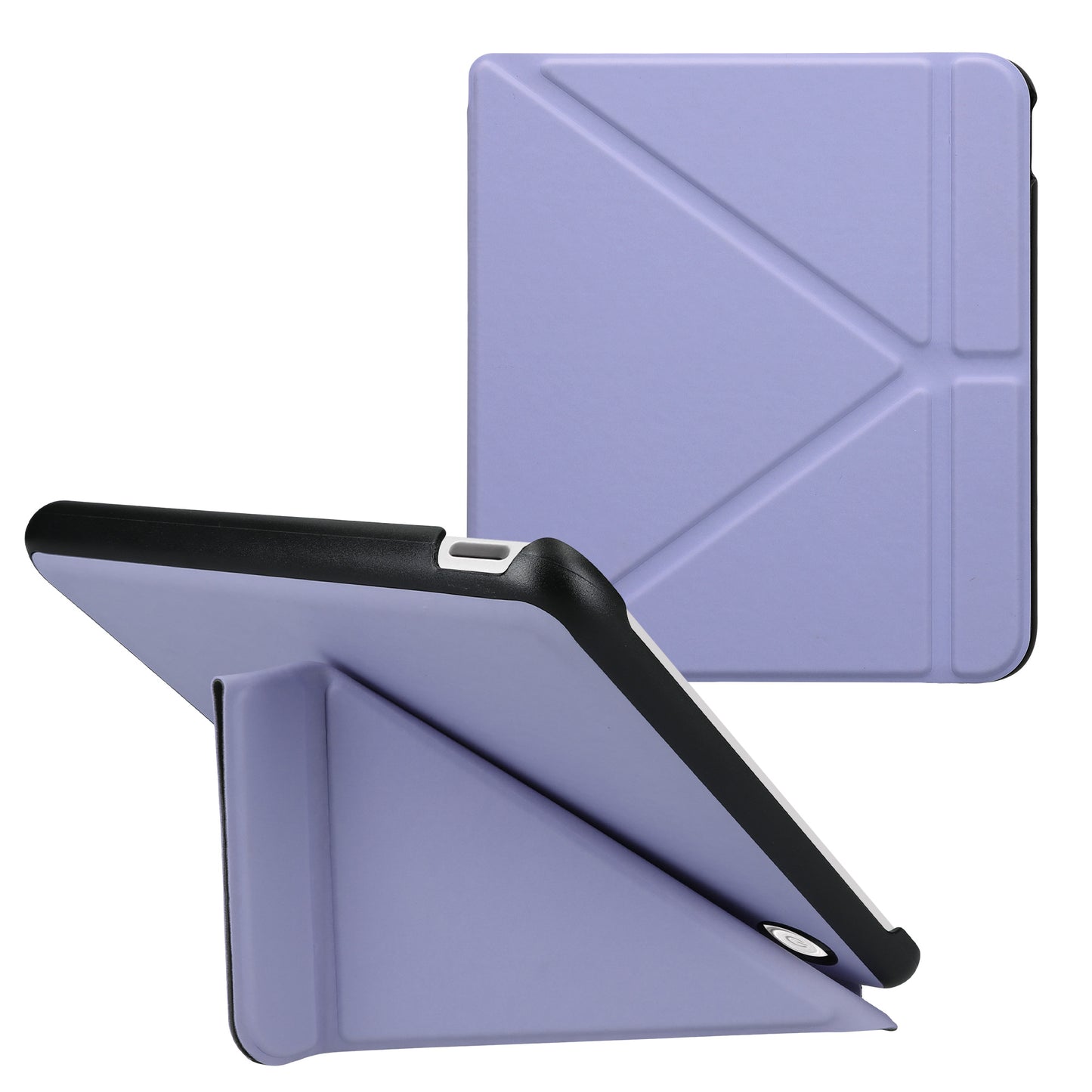 kwmobile Case for Kobo Libra Colour / Tolino Vision Color - Faux Leather Cover - eReader Flip Case with Auto Sleep Function - Stand Cover