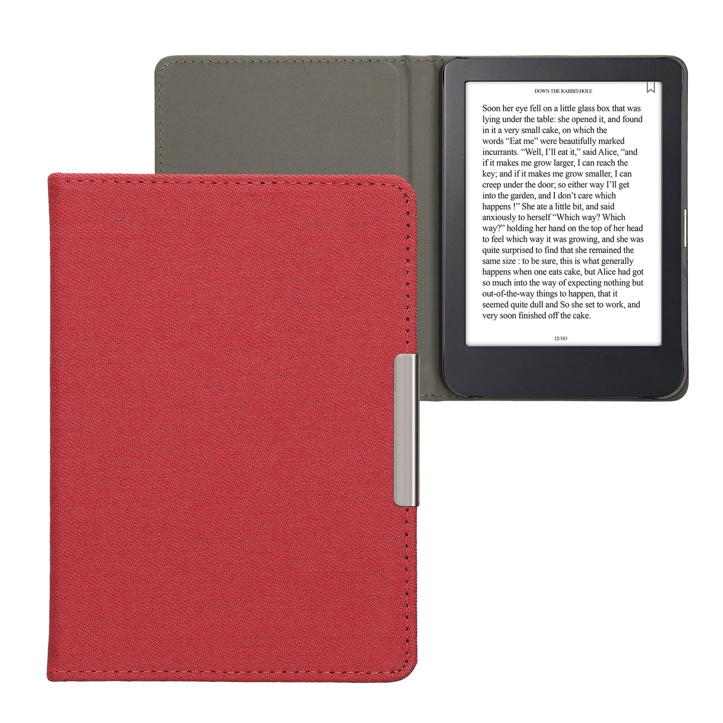 kwmobile Foldable Case compatible with Kobo Clara 2E / Tolino Shine 4 - e-Reader Protective Case - eReader Cover