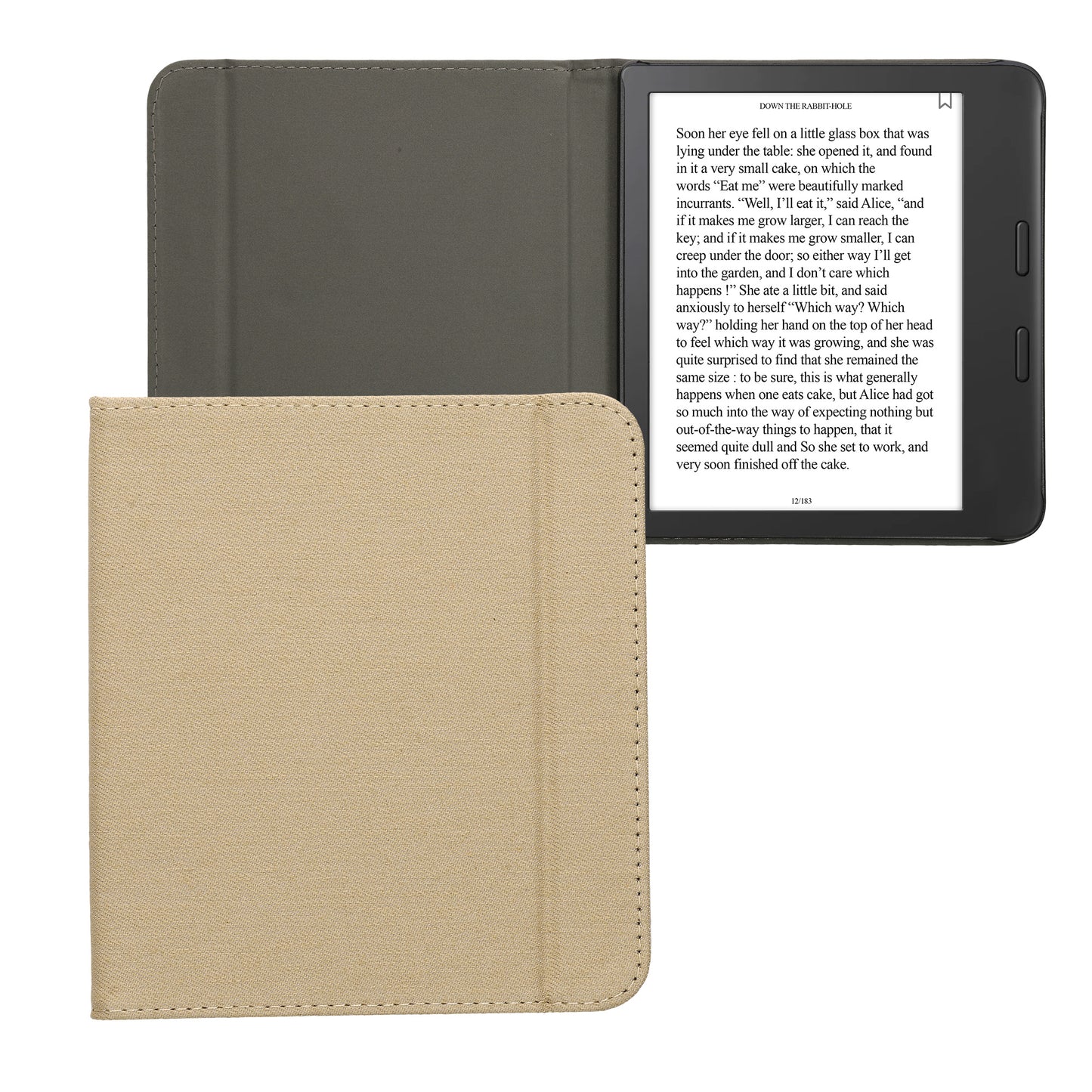 kwmobile Flip Case compatible with Tolino Vision 6 - e-Reader Protective Case - eReader Cover