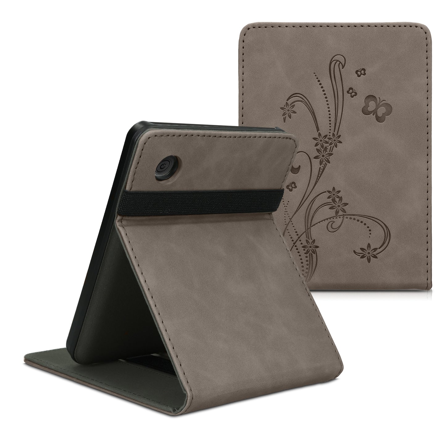 kwmobile Case Compatible with Kobo Clara BW / Clara Colour / Tolino Shine (5) / Shine Color - Loop Stand - e-Reader Protective Cover