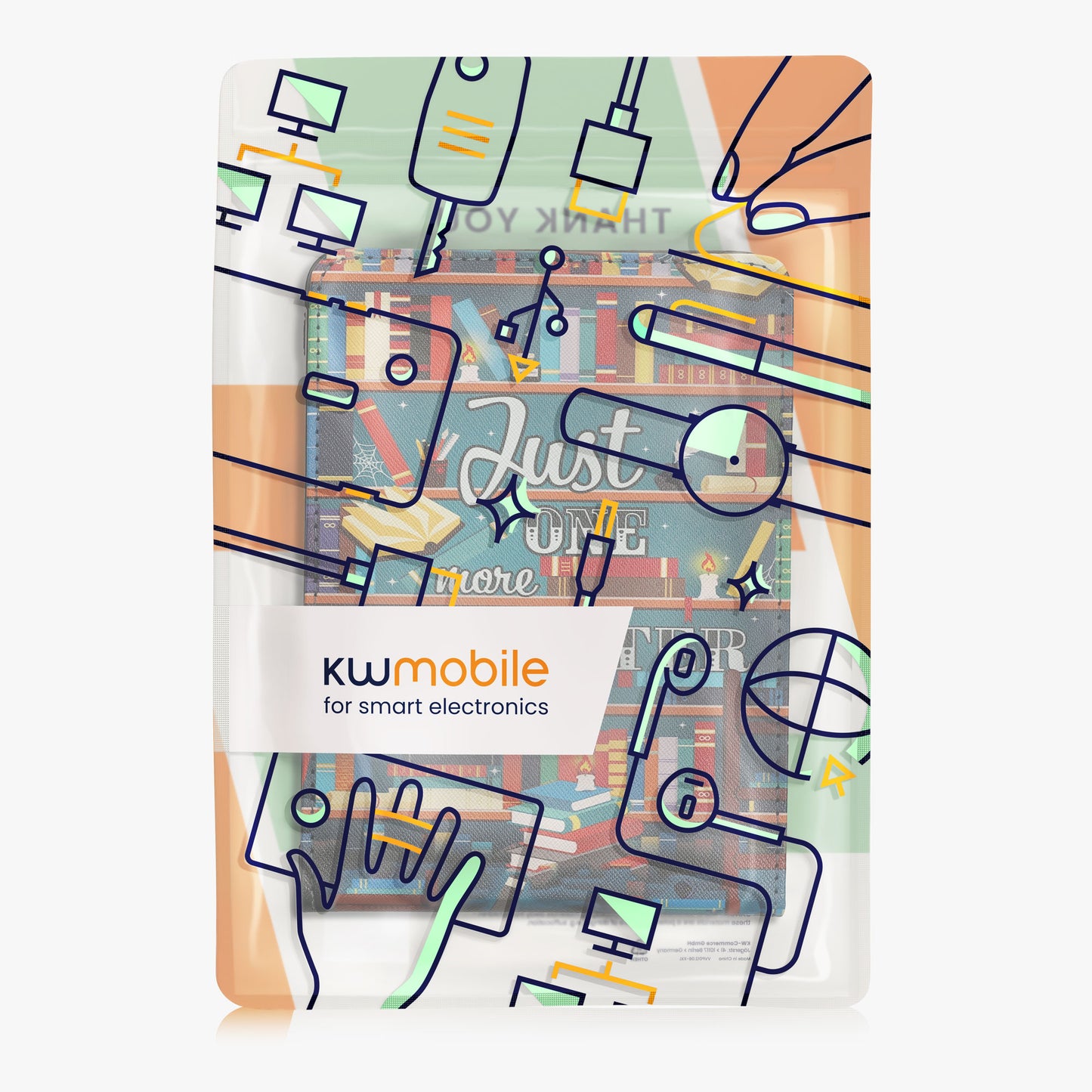 kwmobile Case Compatible with Amazon Kindle Paperwhite (2024) - Case with Hand Strap and Stand