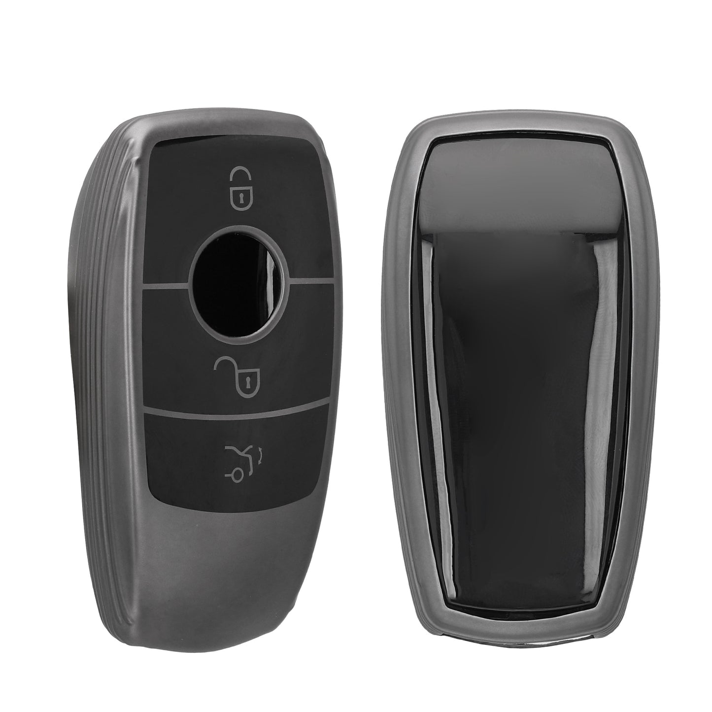 kwmobile Car Key Cover Compatible with Mercedes Benz Smart Key (Keyless Only) - Silicone Protective Case